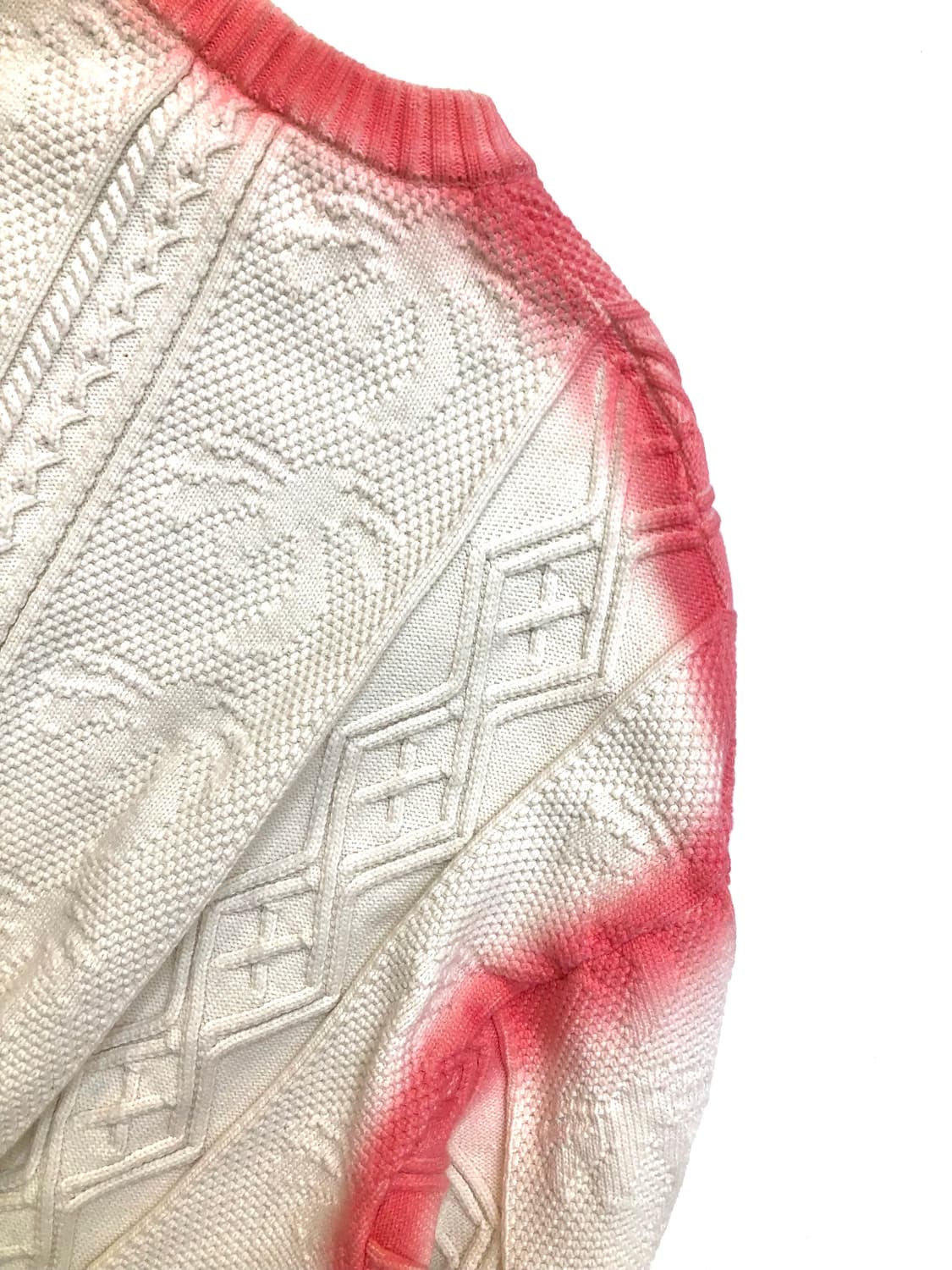 Palm Angels 팜 엔젤스 스프레이 팜 케이블 니트 스웨터  Pri 상품이미지3