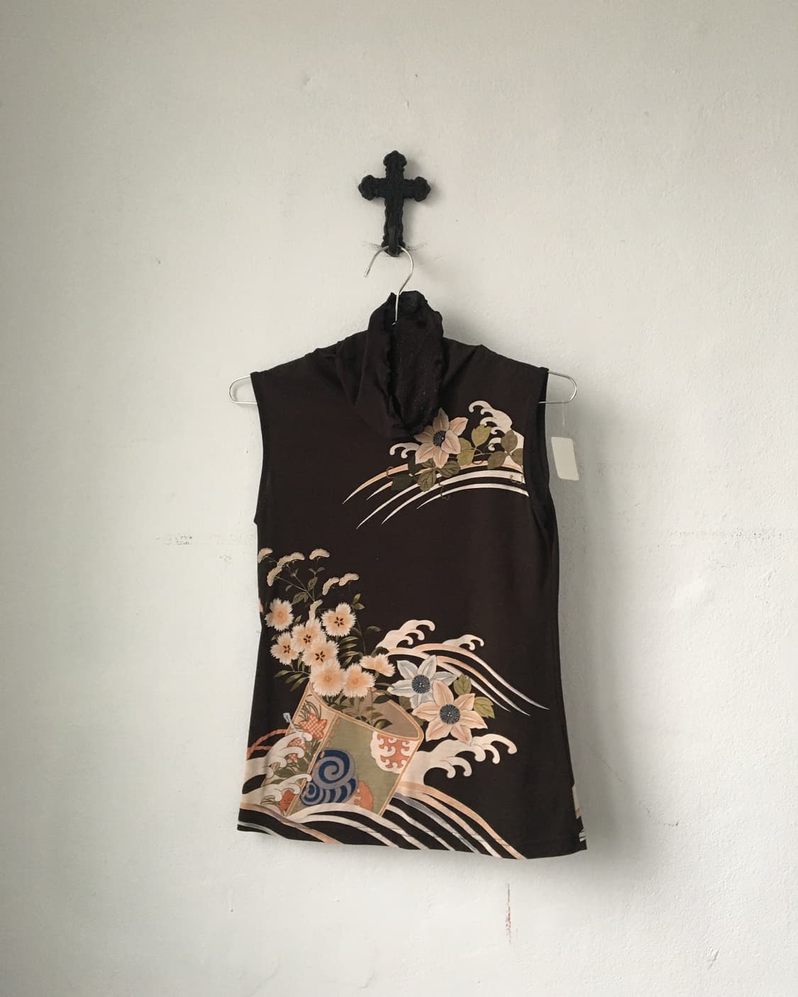 Oriental printing high neck sleeveless 상품이미지2