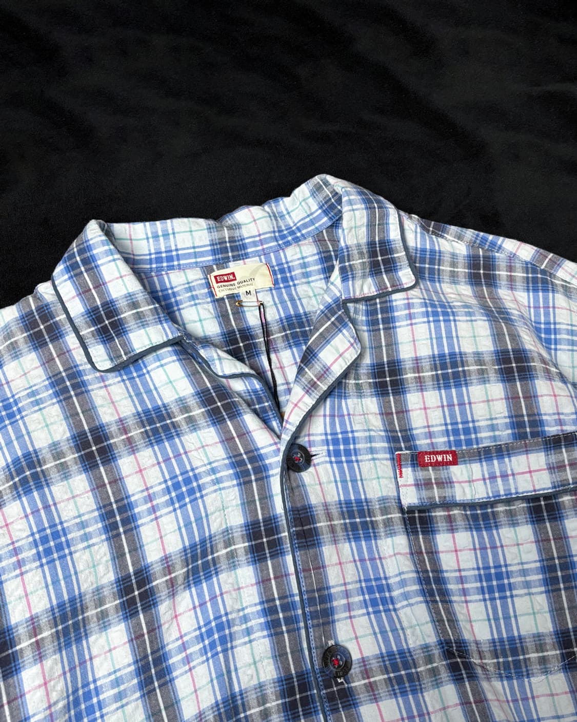 일본빈티지 EDWIN 체크셔츠 상품이미지3