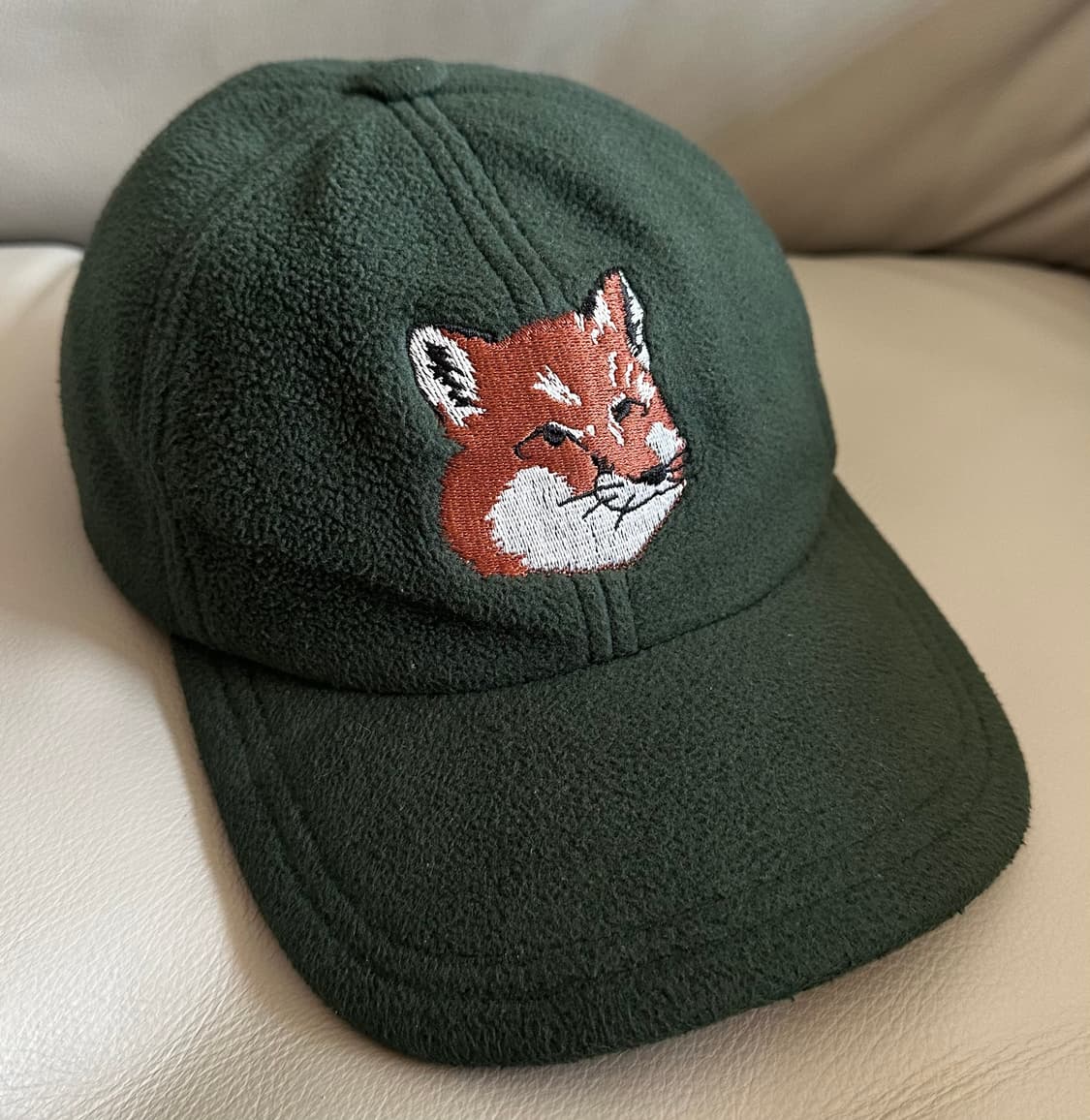 메종키츠네 폭스헤드 플리스 캡 모자 상품이미지1