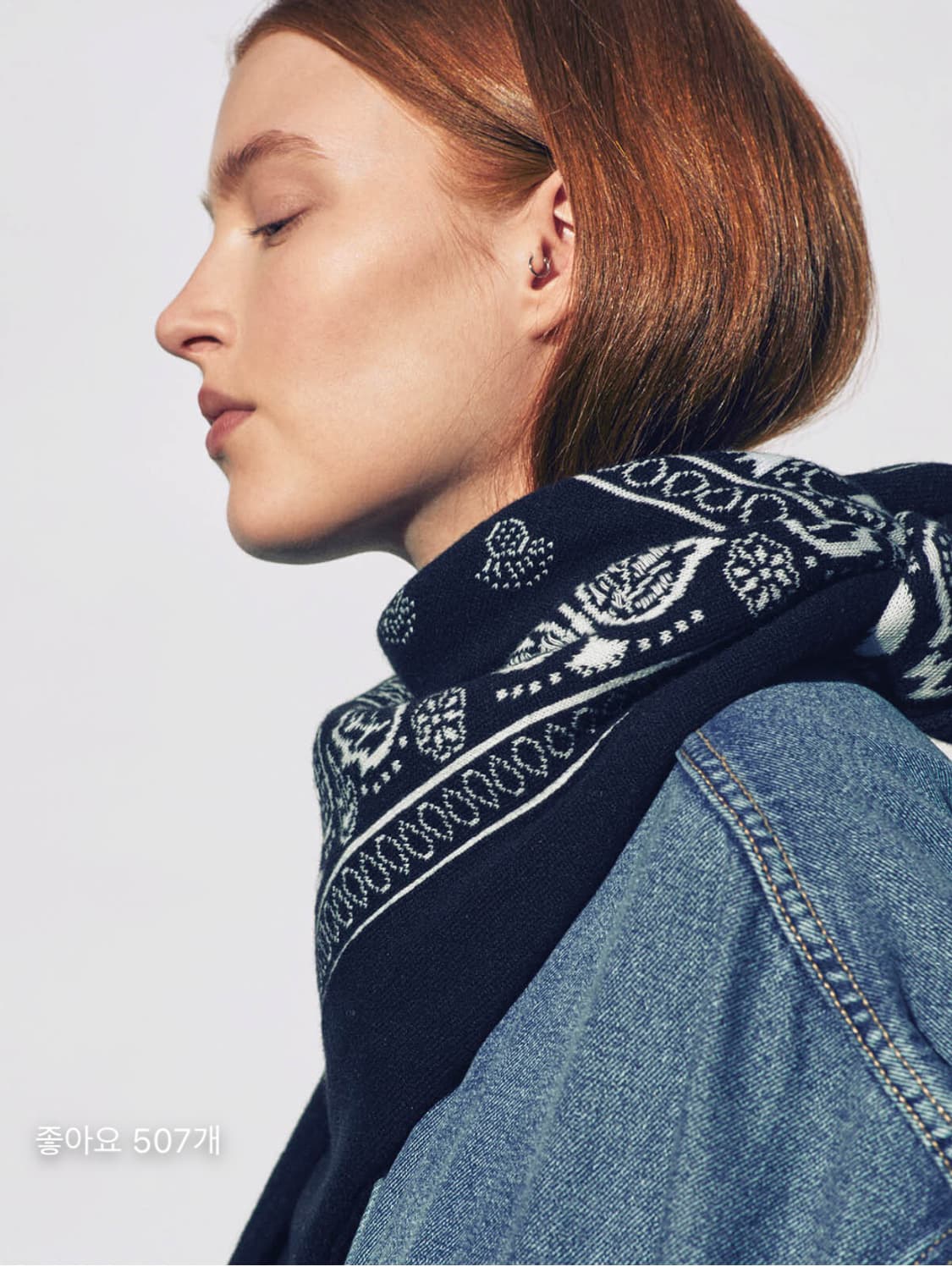 BARRIE 캐시미어/면 혼방 반다나  상품이미지8