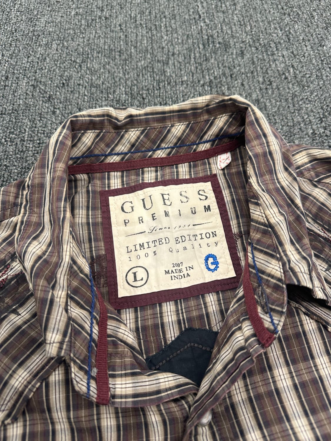 GUESS 게스 빈티지 스트라이프 셔츠 상품이미지5