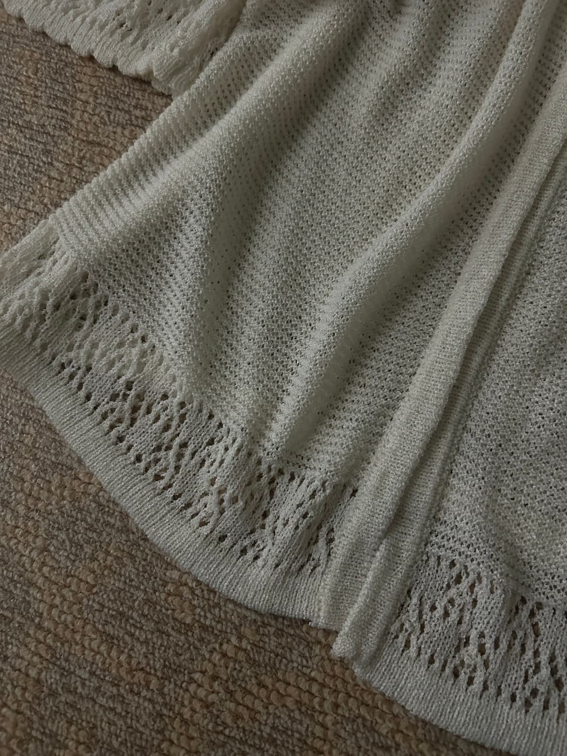 빈티지 모리걸 레이스 반팔 가디건 상품이미지3