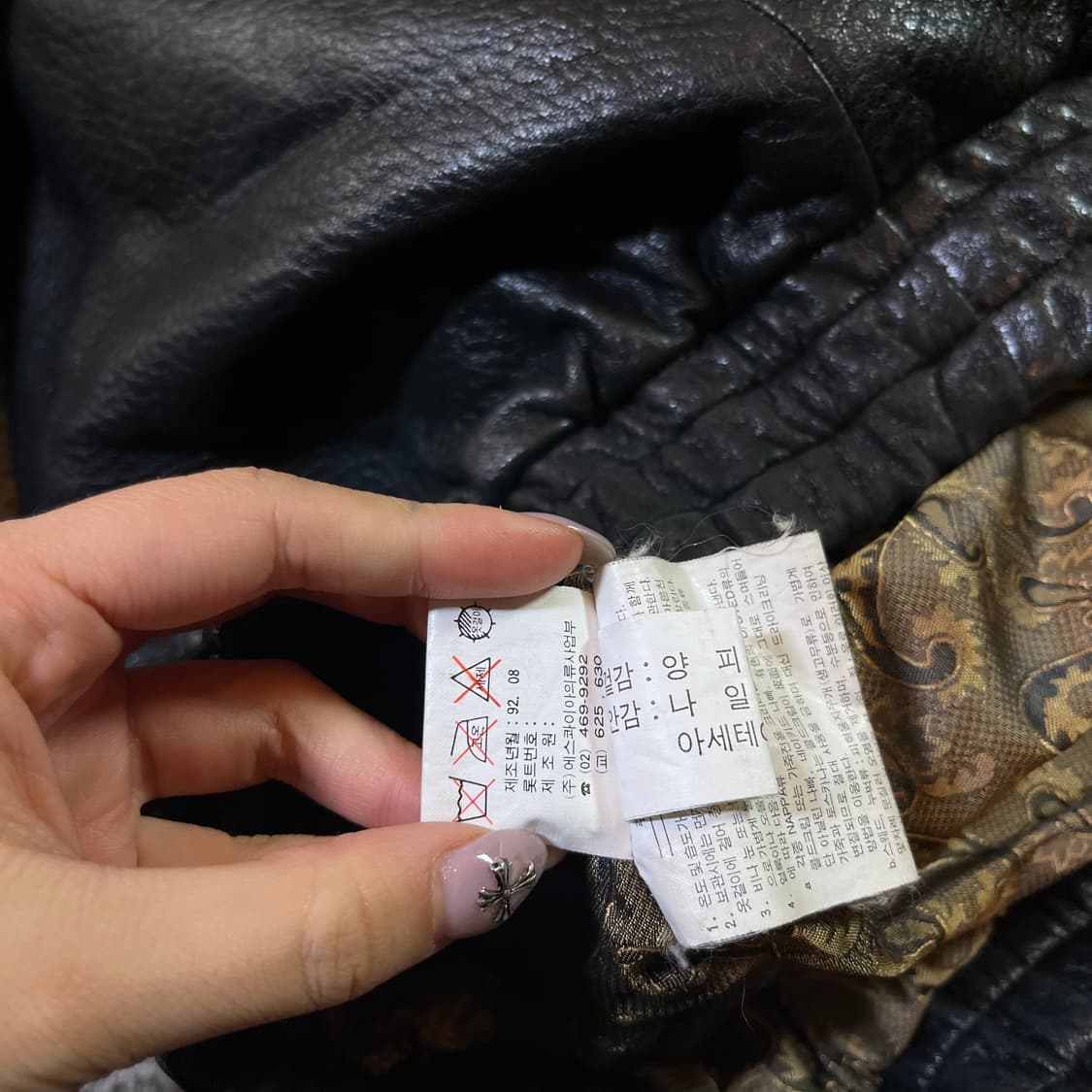 빈티지 양가죽 봄버 자켓 상품이미지5