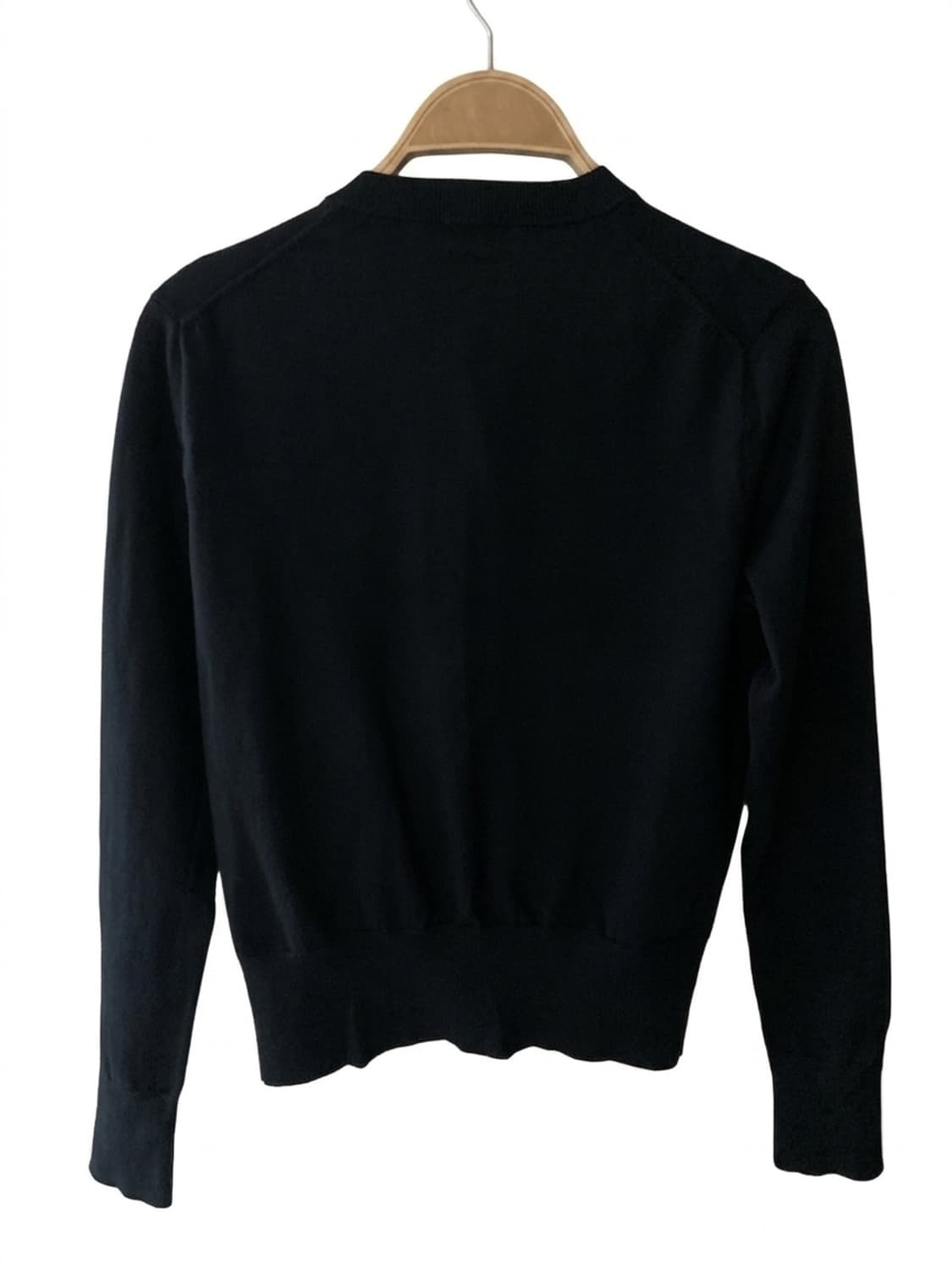 폴로 코튼 가디건 블랙 XS 상품이미지2