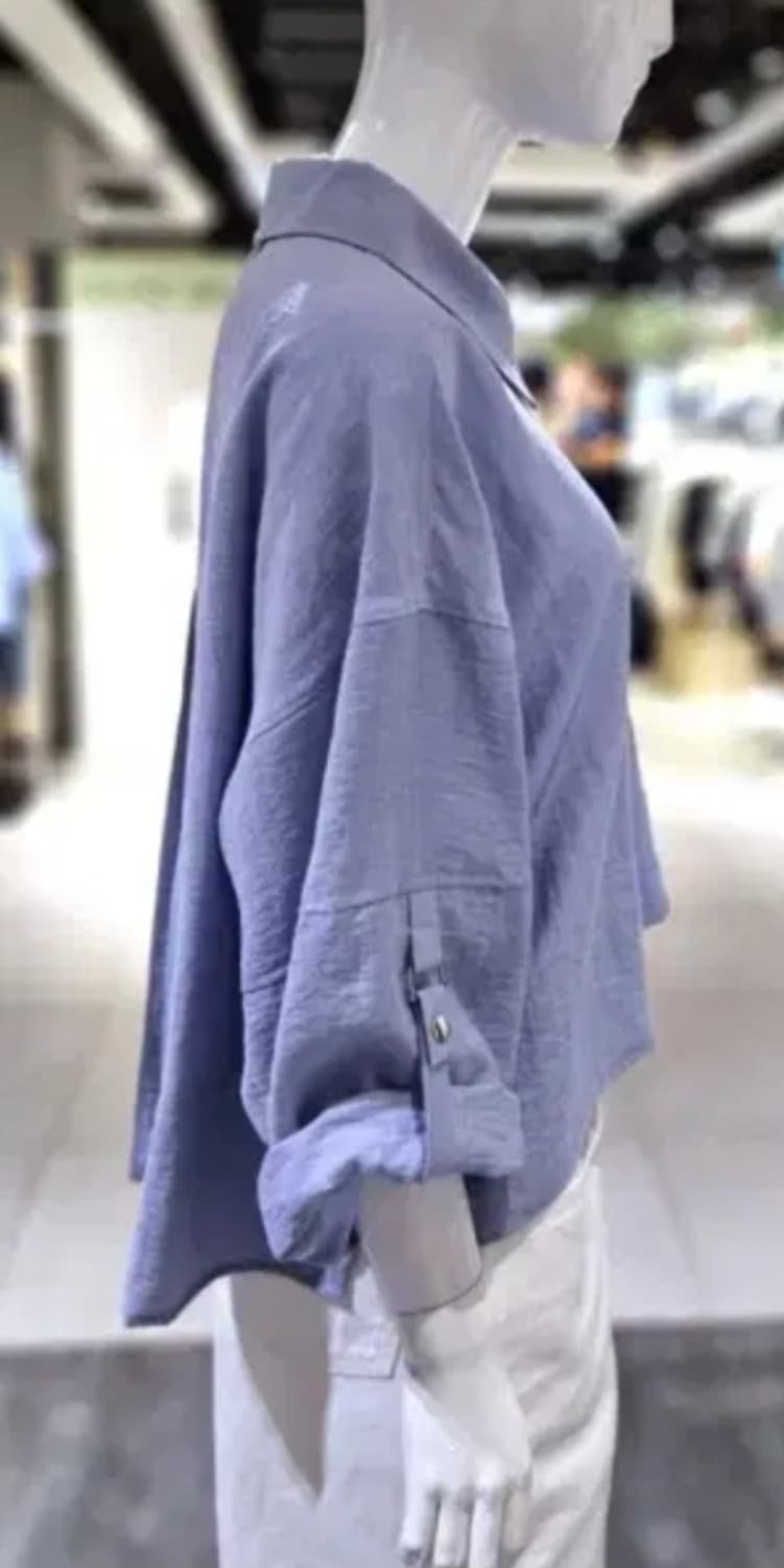 보브 오버핏 포케 셔츠 블라우스 상품이미지3