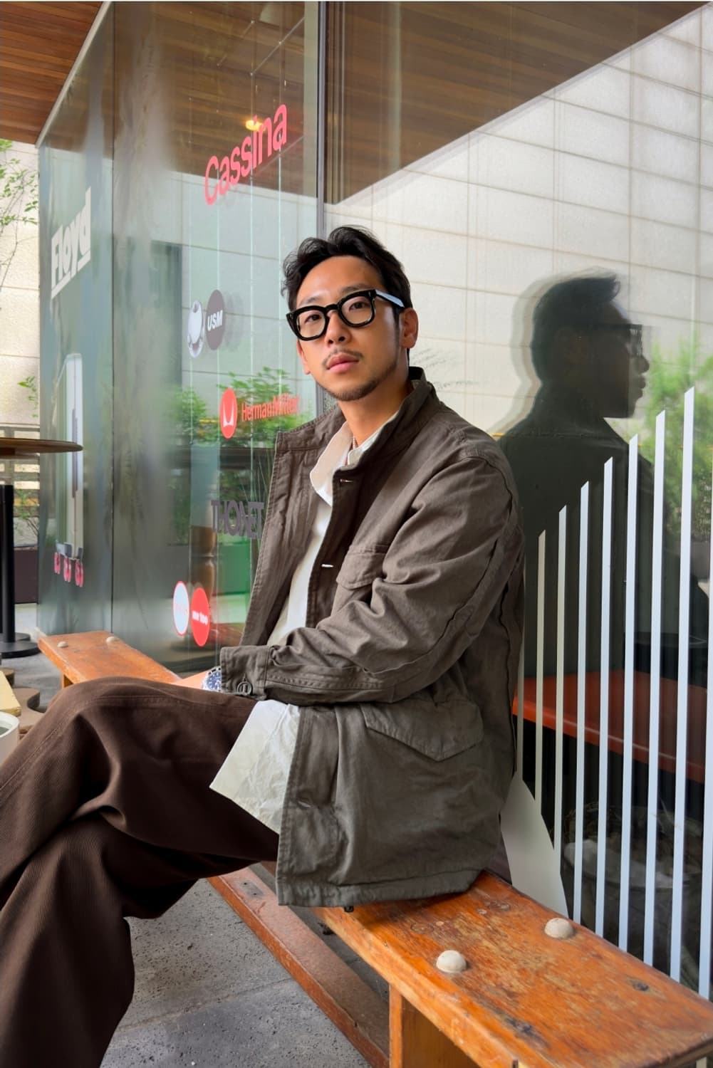 (착샷) 사쥬드크레 m65 백사틴 필드 자켓 아티지 별주 상품이미지8