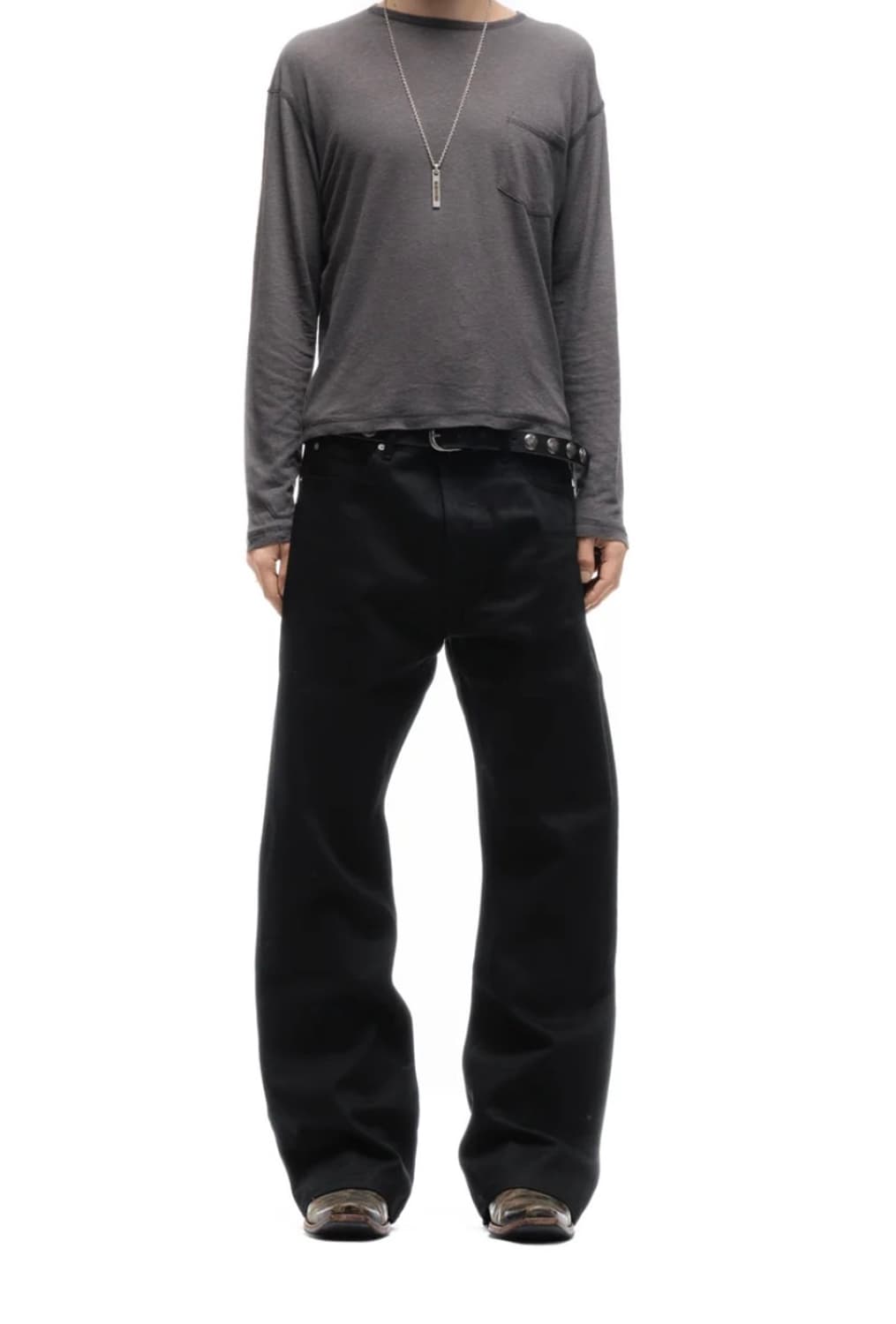 JAPANESE SELVEDGE BOOTCUT DENIM BLACK 상품이미지1