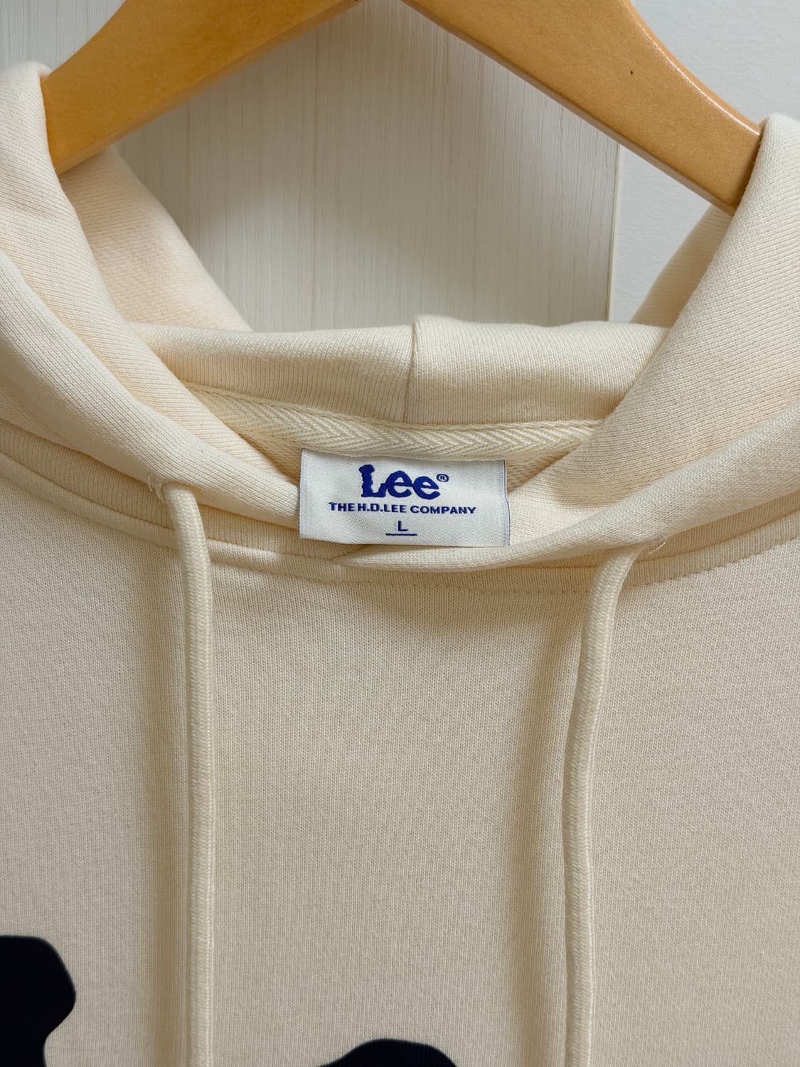 리(Lee) 베이지색(아이보리) 후드티 L사이즈 상품이미지6