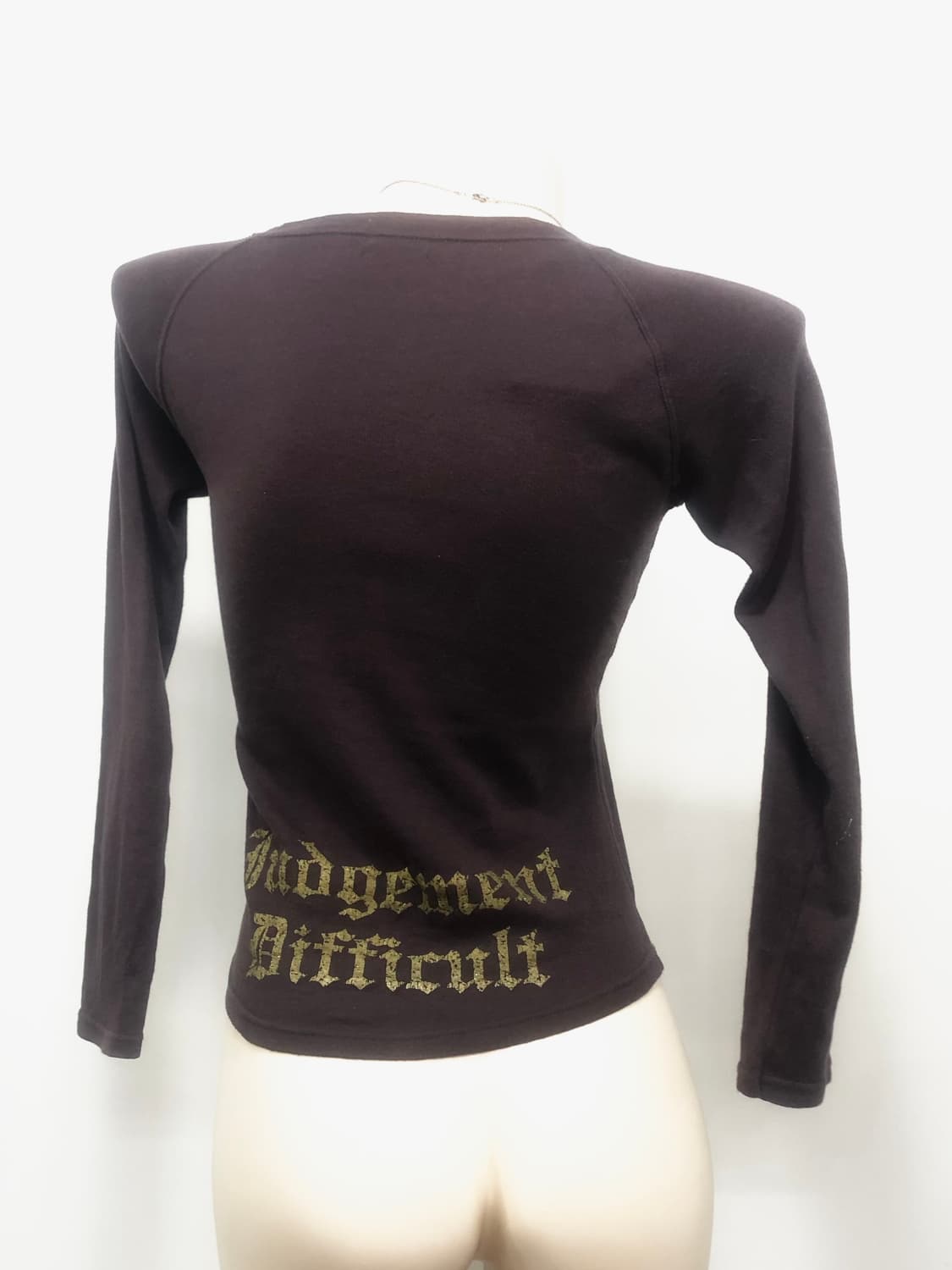 deep burgundy punk graphic long sleeve   상품이미지3