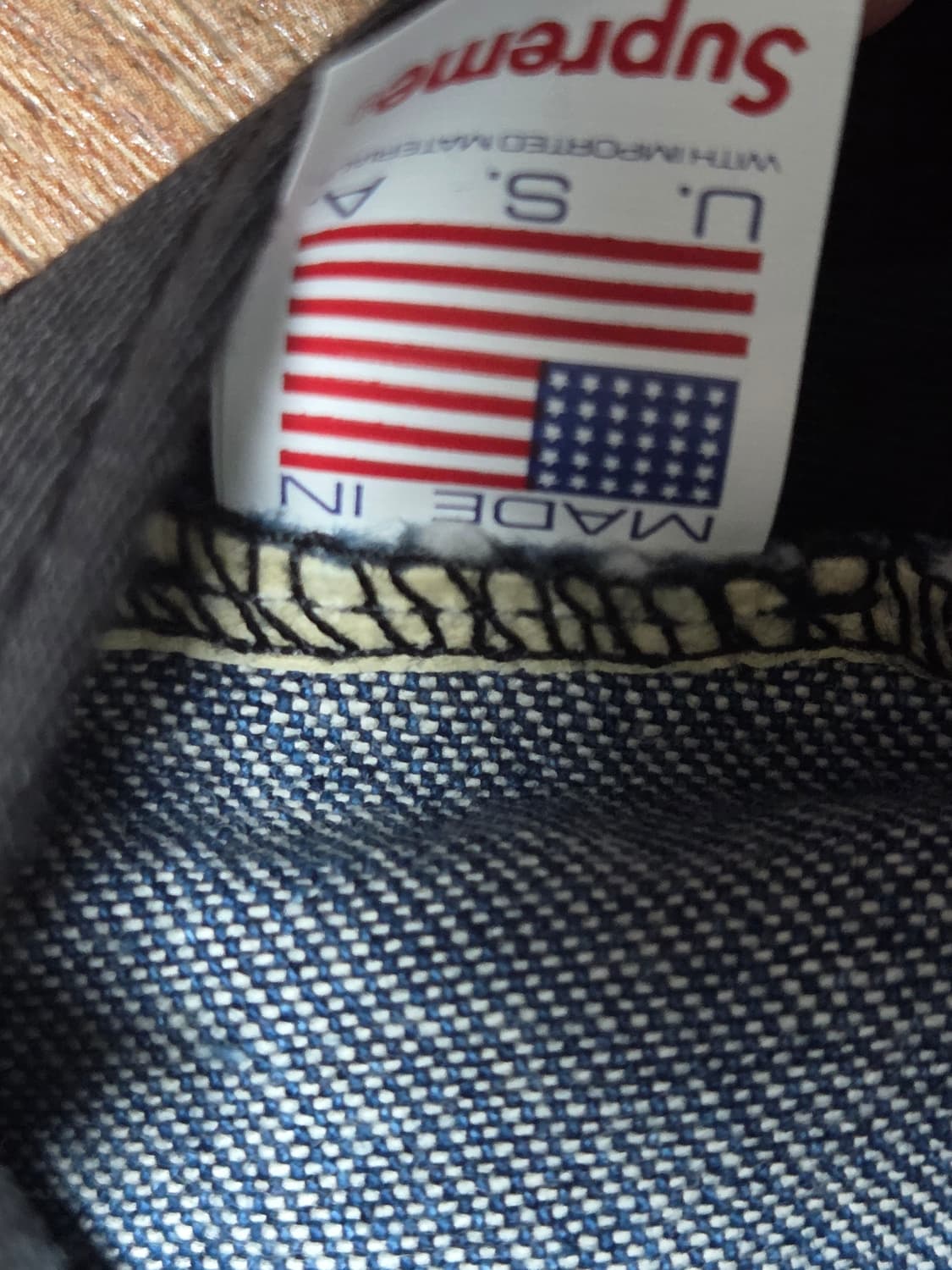 Supreme Washed Denim Camp Cap 상품이미지6