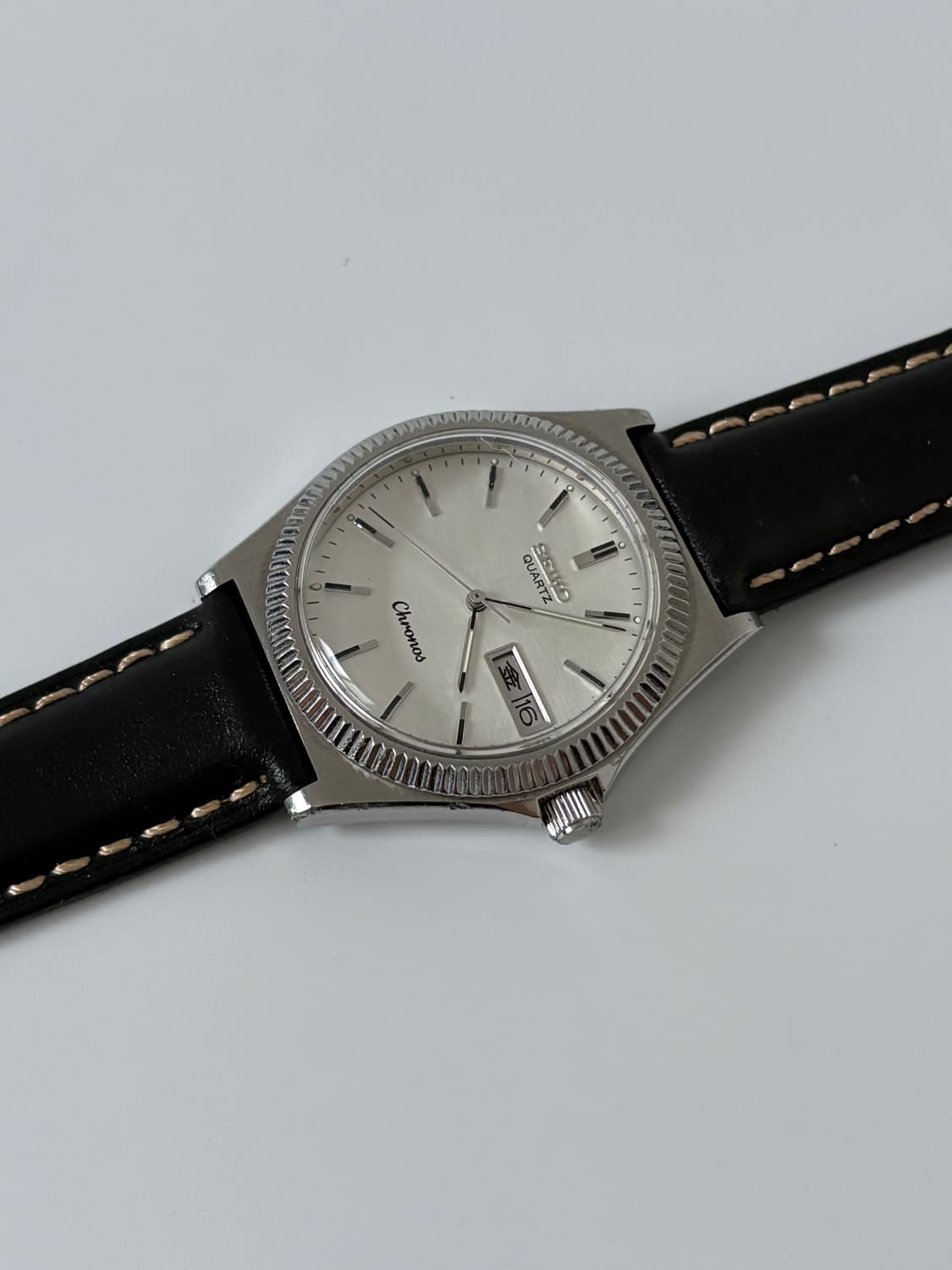 1980s Chorons Bokashi Dial Silver Quartz 상품이미지5