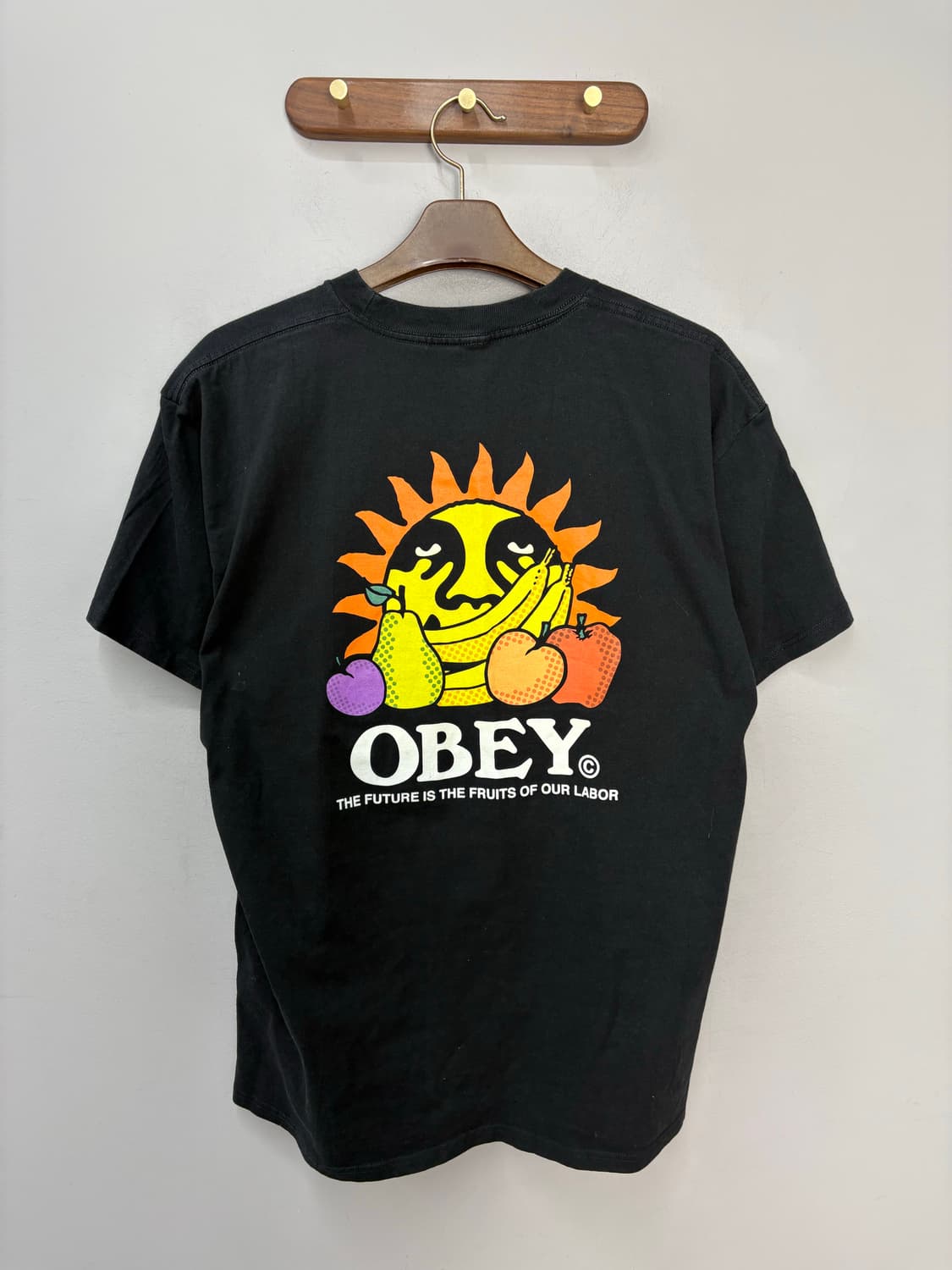 오베이 후르츠오브 아워 레이버 클래식 블랙 반팔 A3427 상품이미지4