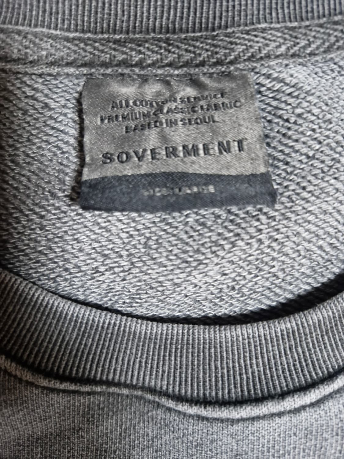 소버먼트 피그먼트 워싱 헤비 맨투맨 L 상품이미지2