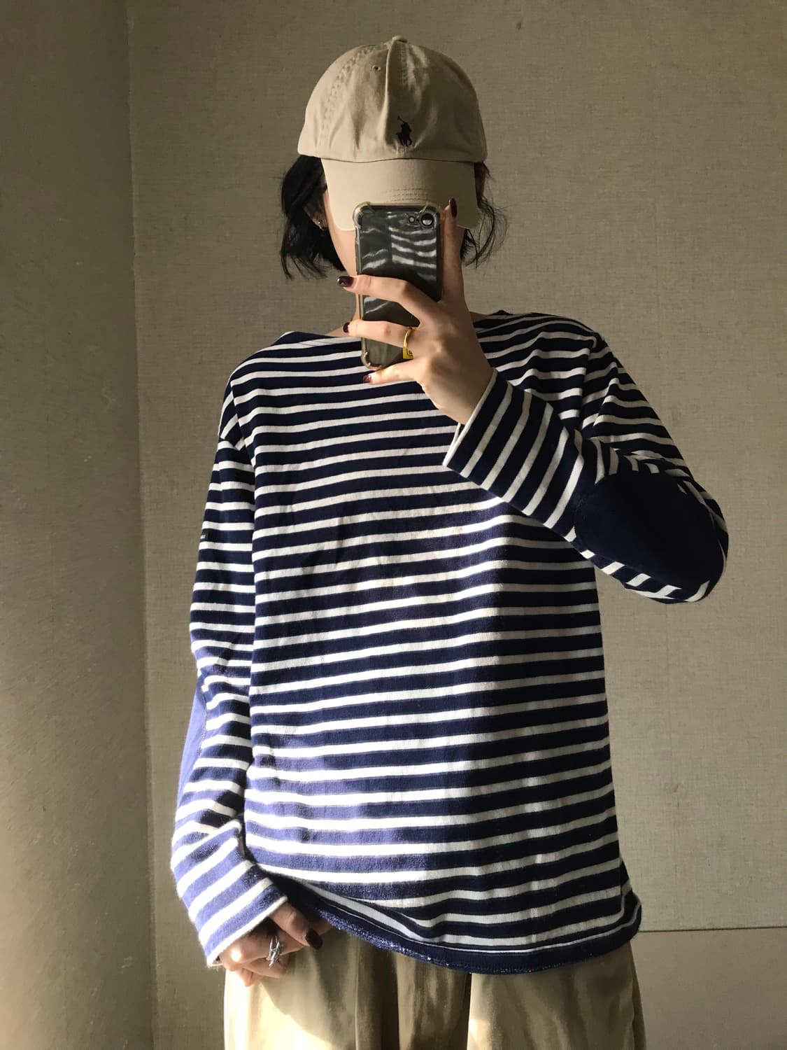 세인트제임스 네이비 스트라이프 롱슬리브 상품이미지5