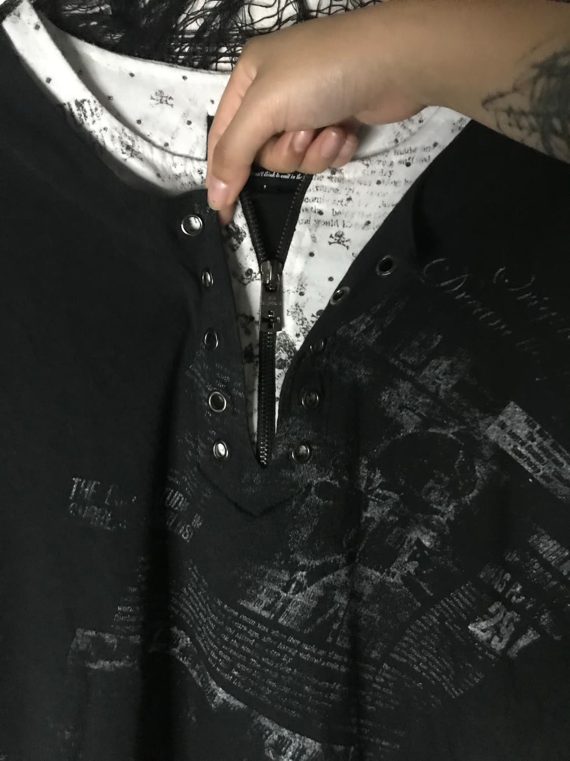 00s punk mood eyelet longsleeve 상품이미지3