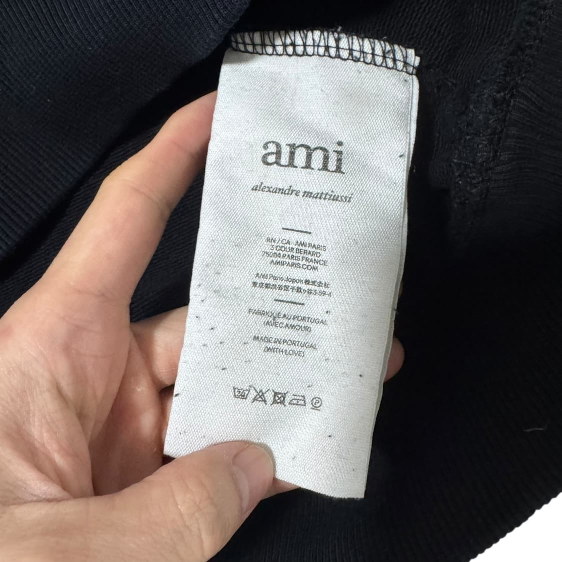 정품 아미 블랙 맨투맨 상품이미지6