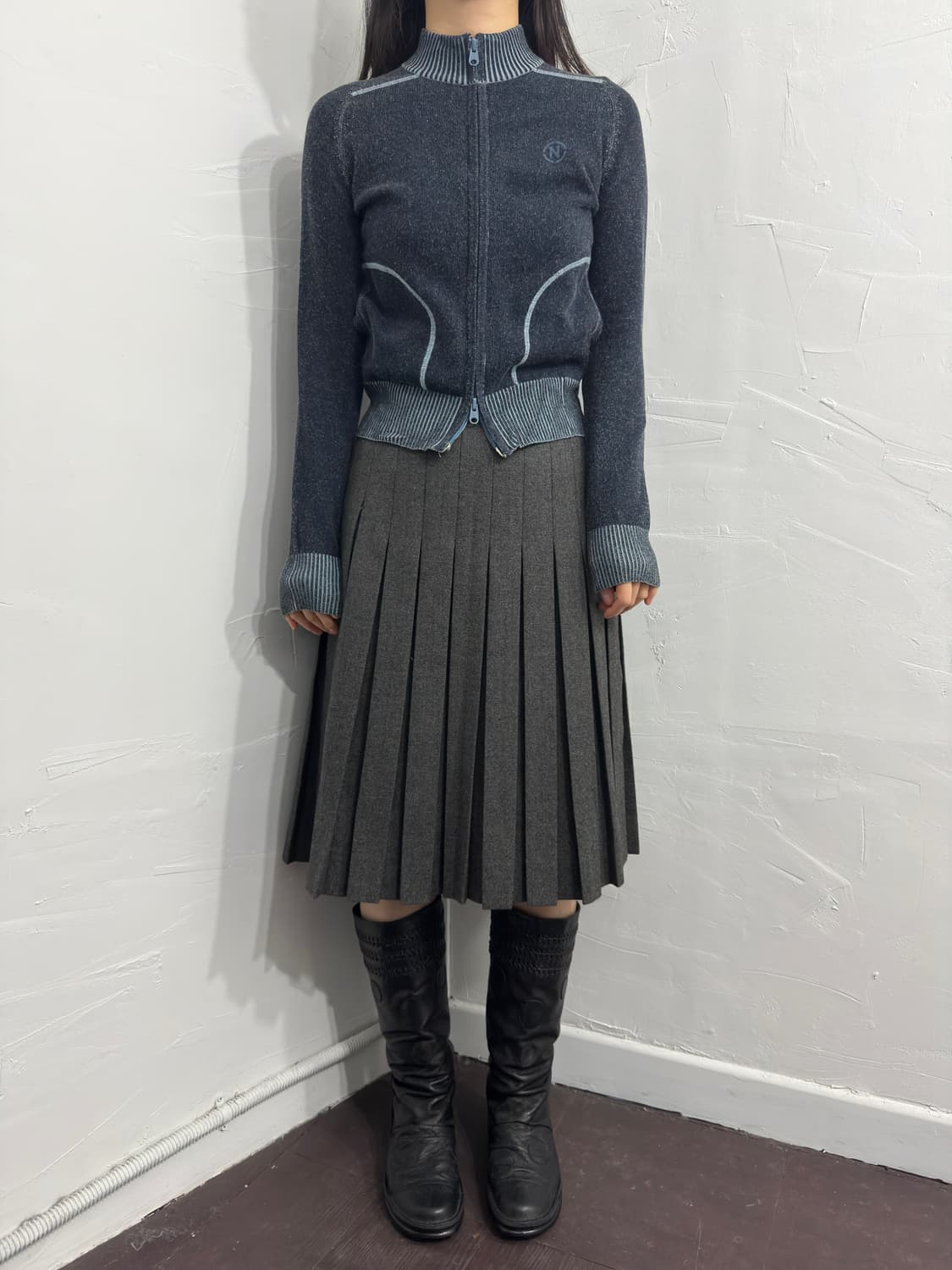 givenchy pleats wool skirt 상품이미지2