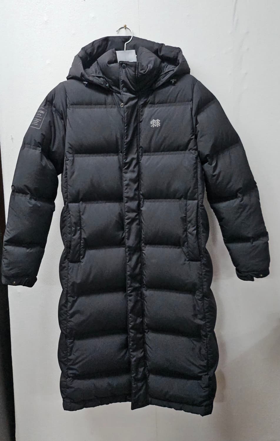 코오롱스포츠 구스 블랙 롱패딩 후드 85 상품이미지1