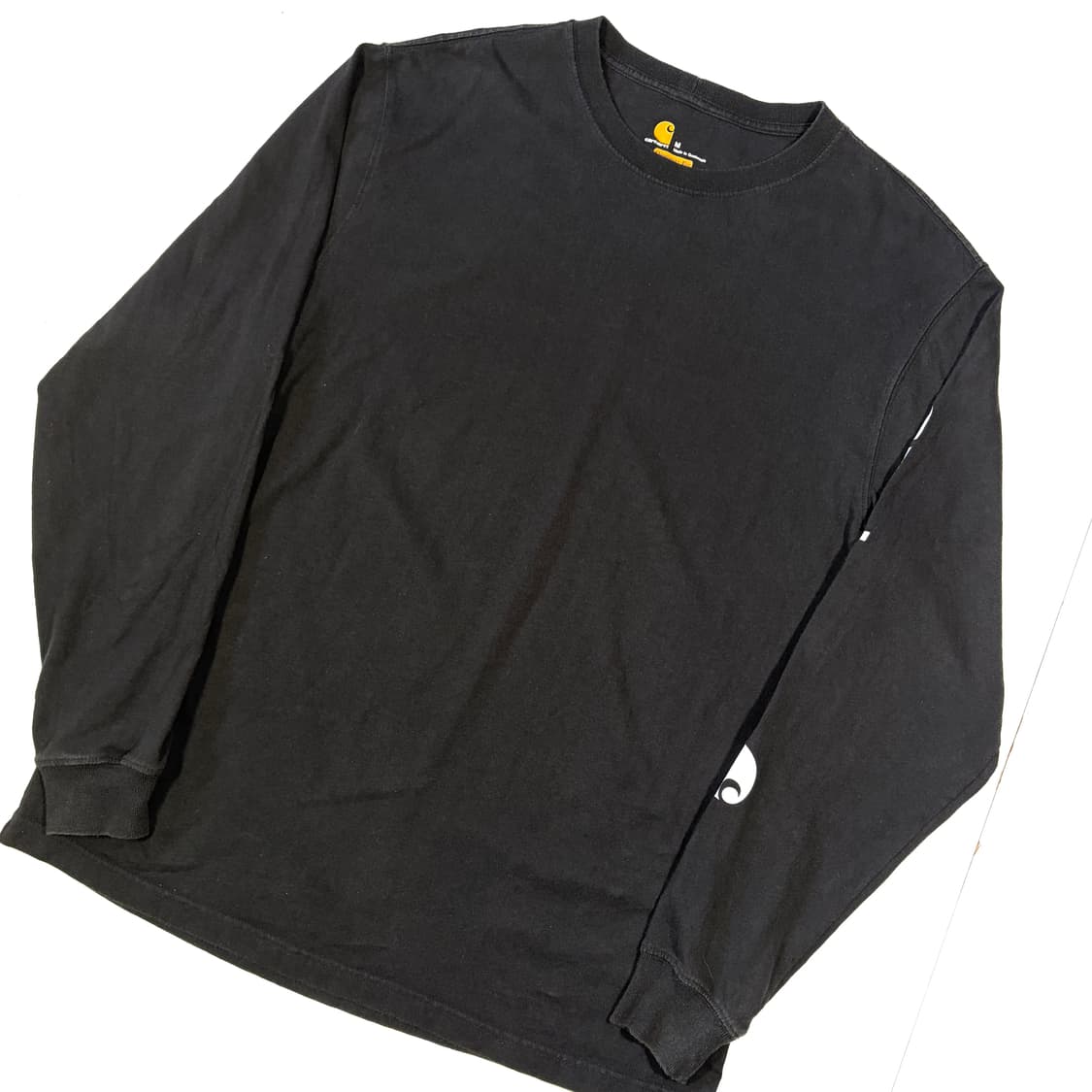 칼하트 블랙 맨투맨 암레터링 M 상품이미지2