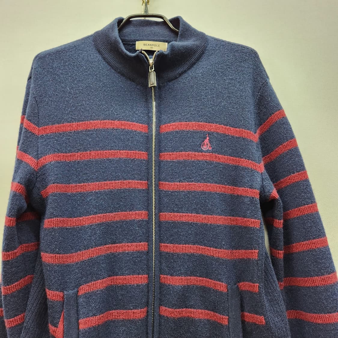 빈폴 스트라이프 모100% 니트집업 100(M) 상품이미지2