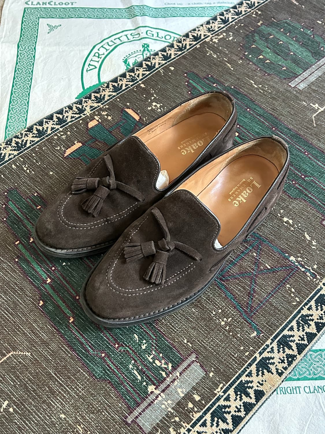 로크 링컨 스웨이드 테슬 로퍼 Made in England 상품이미지1