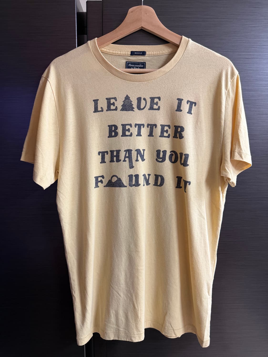 아베크롬비 옐로 티셔츠 상품이미지1