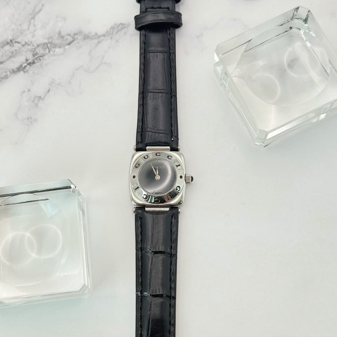 80s90s 빈티지 구찌 홀스빗 클래식 블랙다이얼 워치 상품이미지6