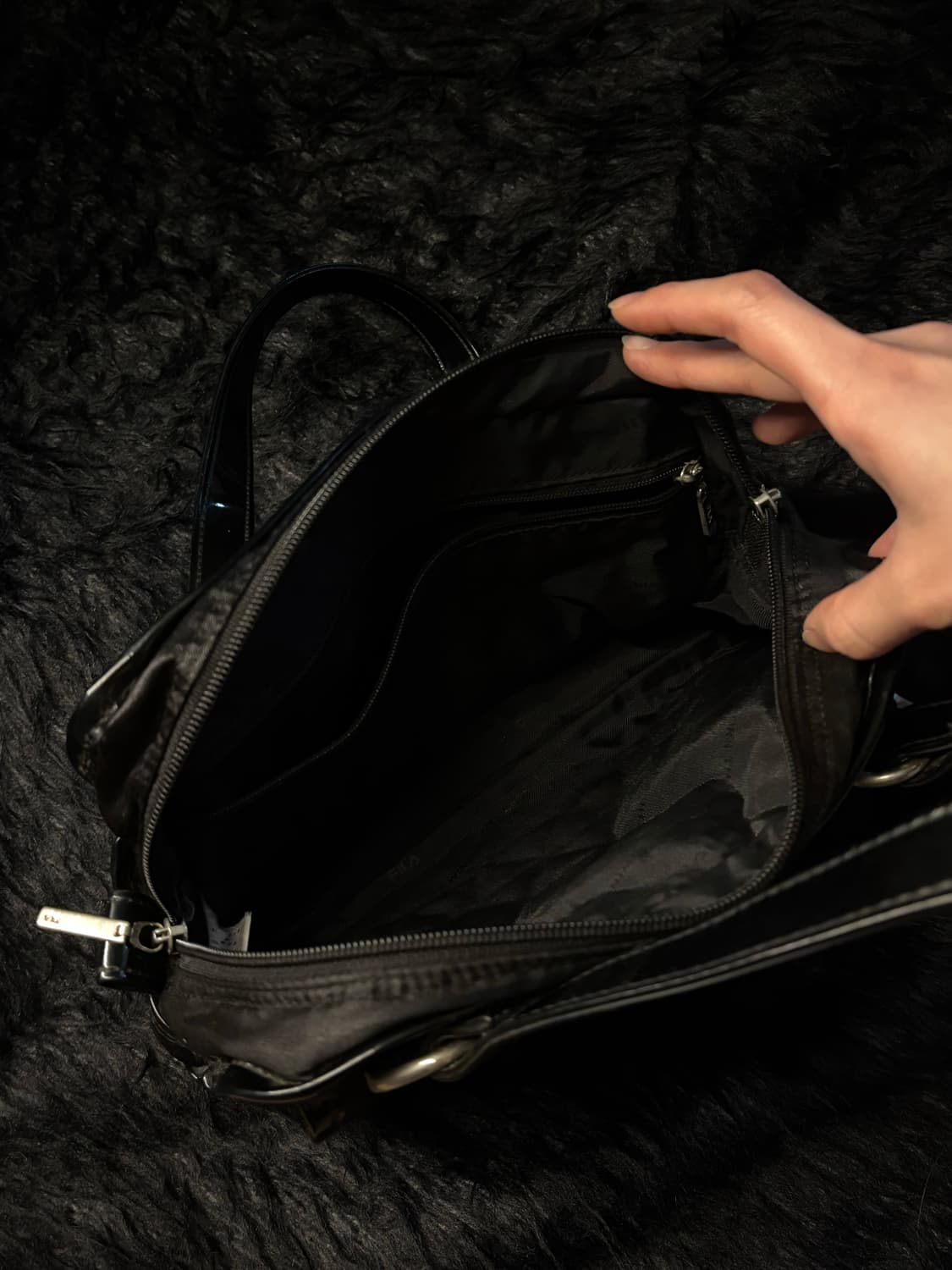 휠라 퀄팅 빈티지 백 상품이미지4