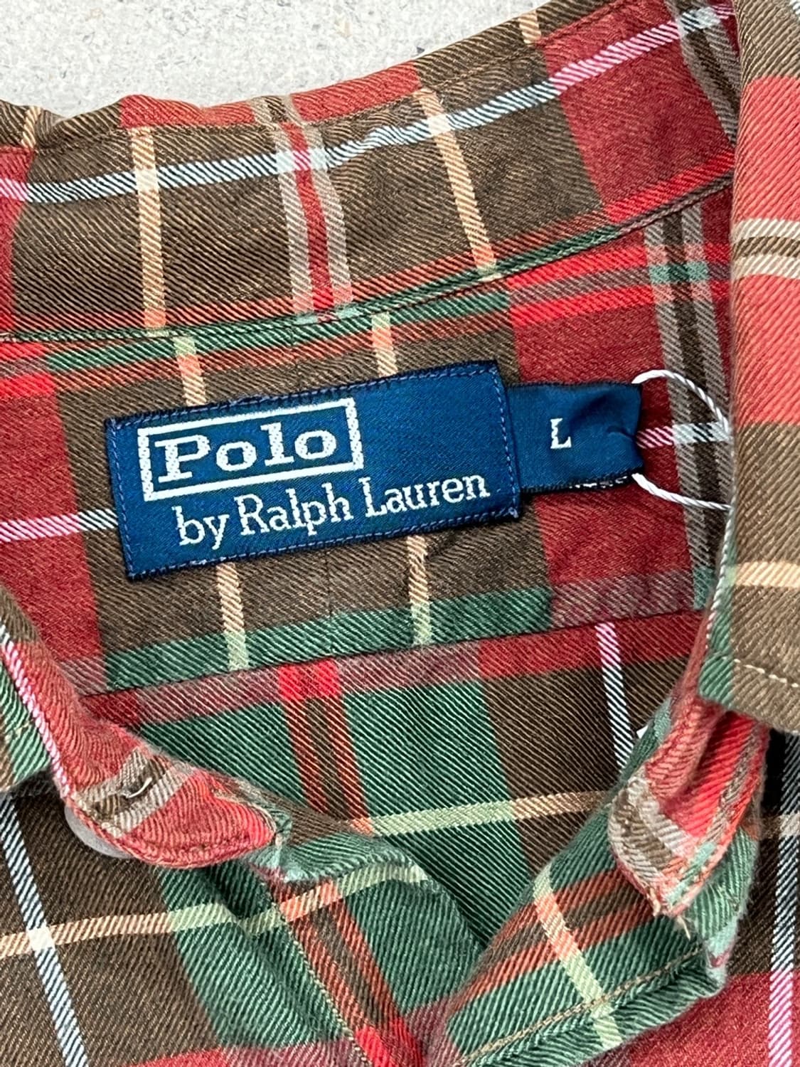 폴로 랄프로렌 밀리터리 체크 셔츠  상품이미지8