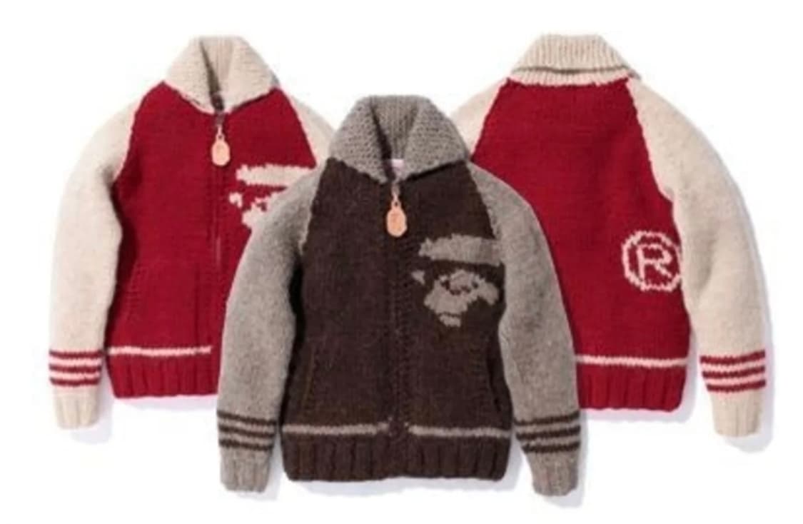 (희귀)베이프 11A/W 니고 아카이브 코위찬 니트집업 XL 정품 상품이미지8