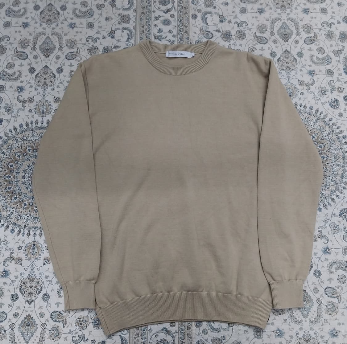 커스텀 어클락 베이지 니트 M 상품이미지1