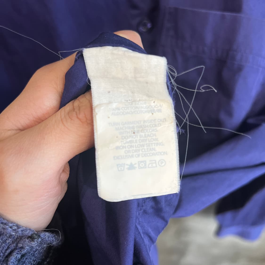 아르마니 익스체인지 퍼플 버튼업 셔츠 상품이미지10