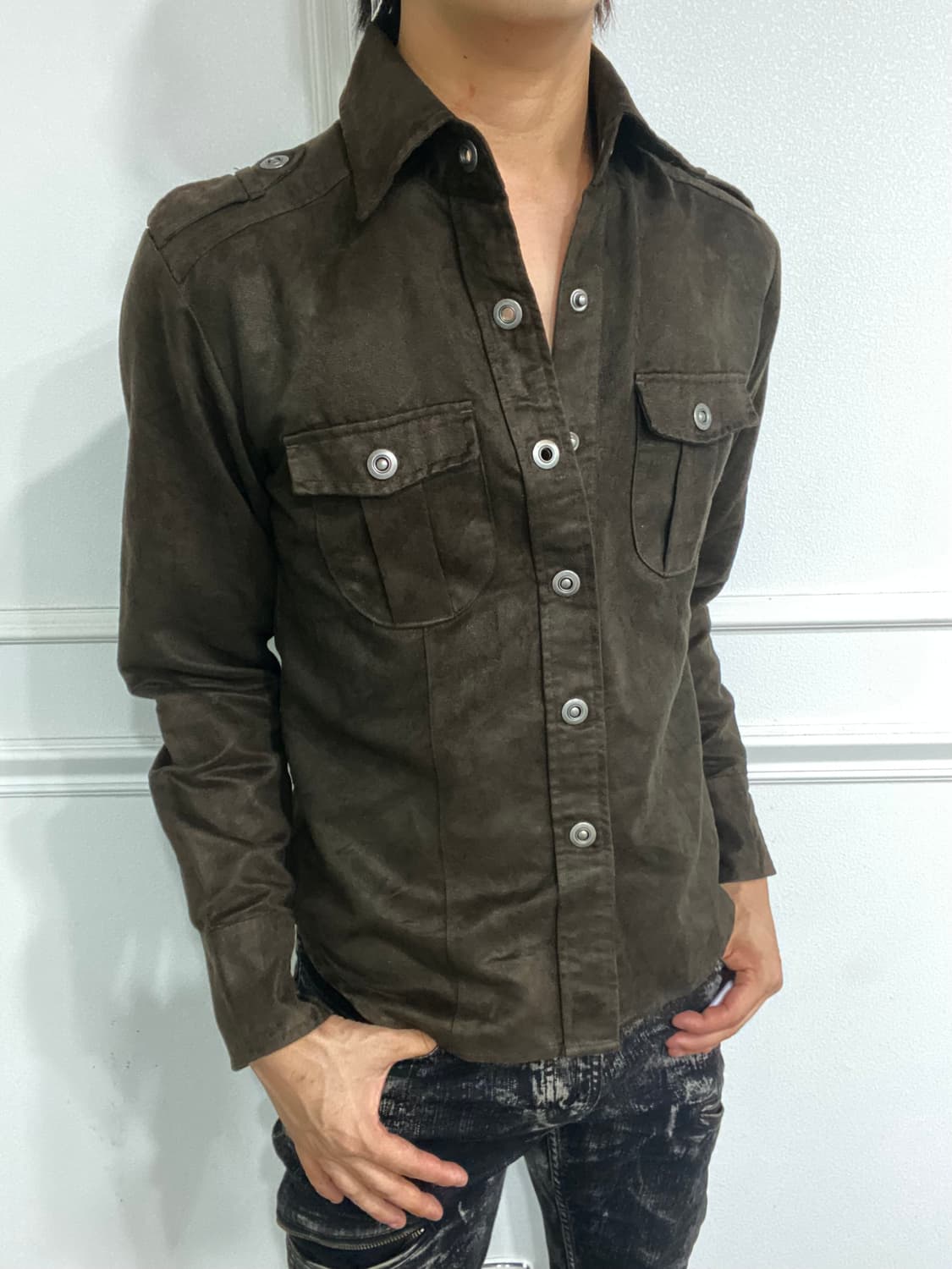 Deep Khaki Y2K Mood Jacket 상품이미지1