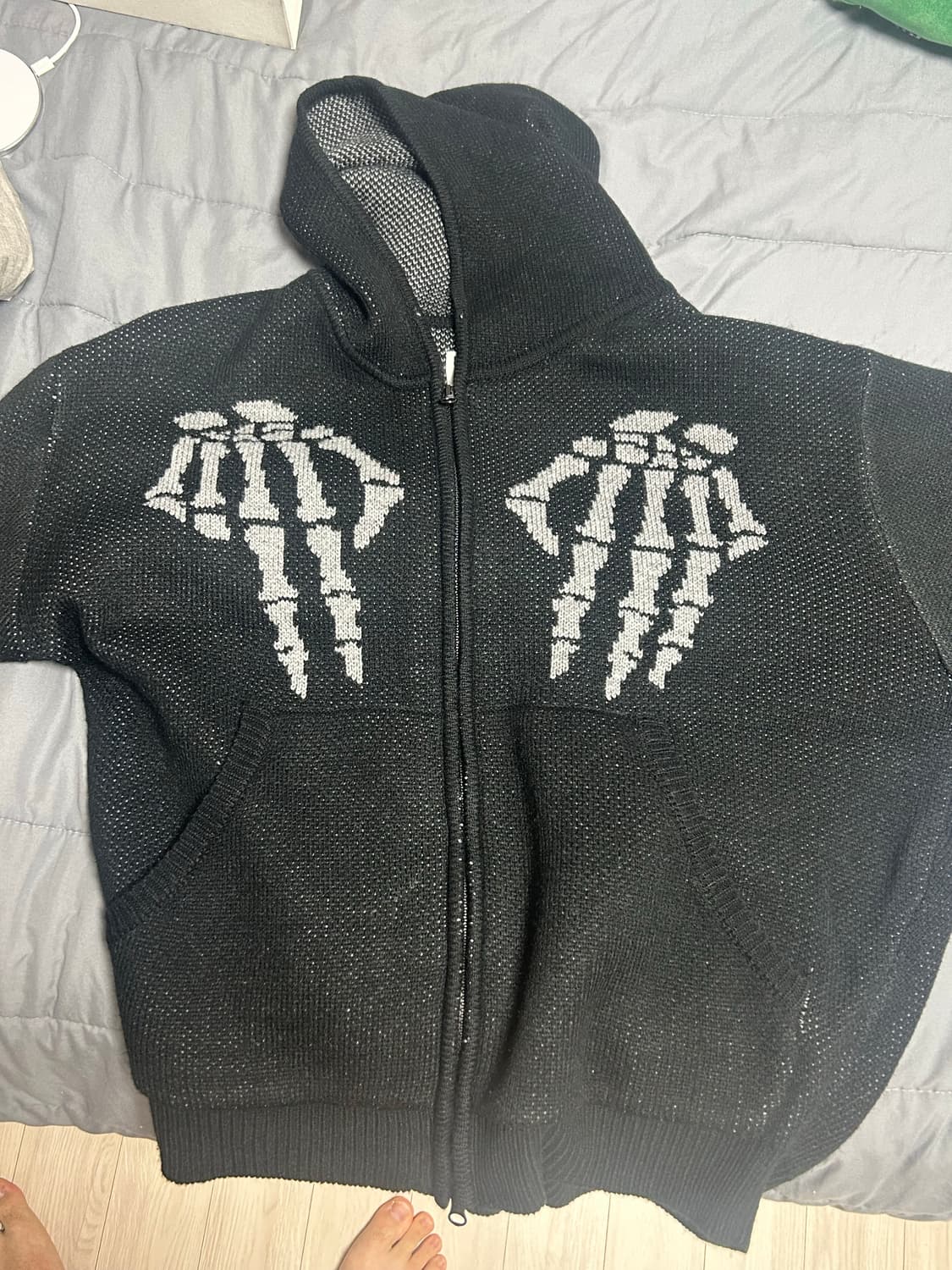 노매뉴얼 니트 후드집업 상품이미지1