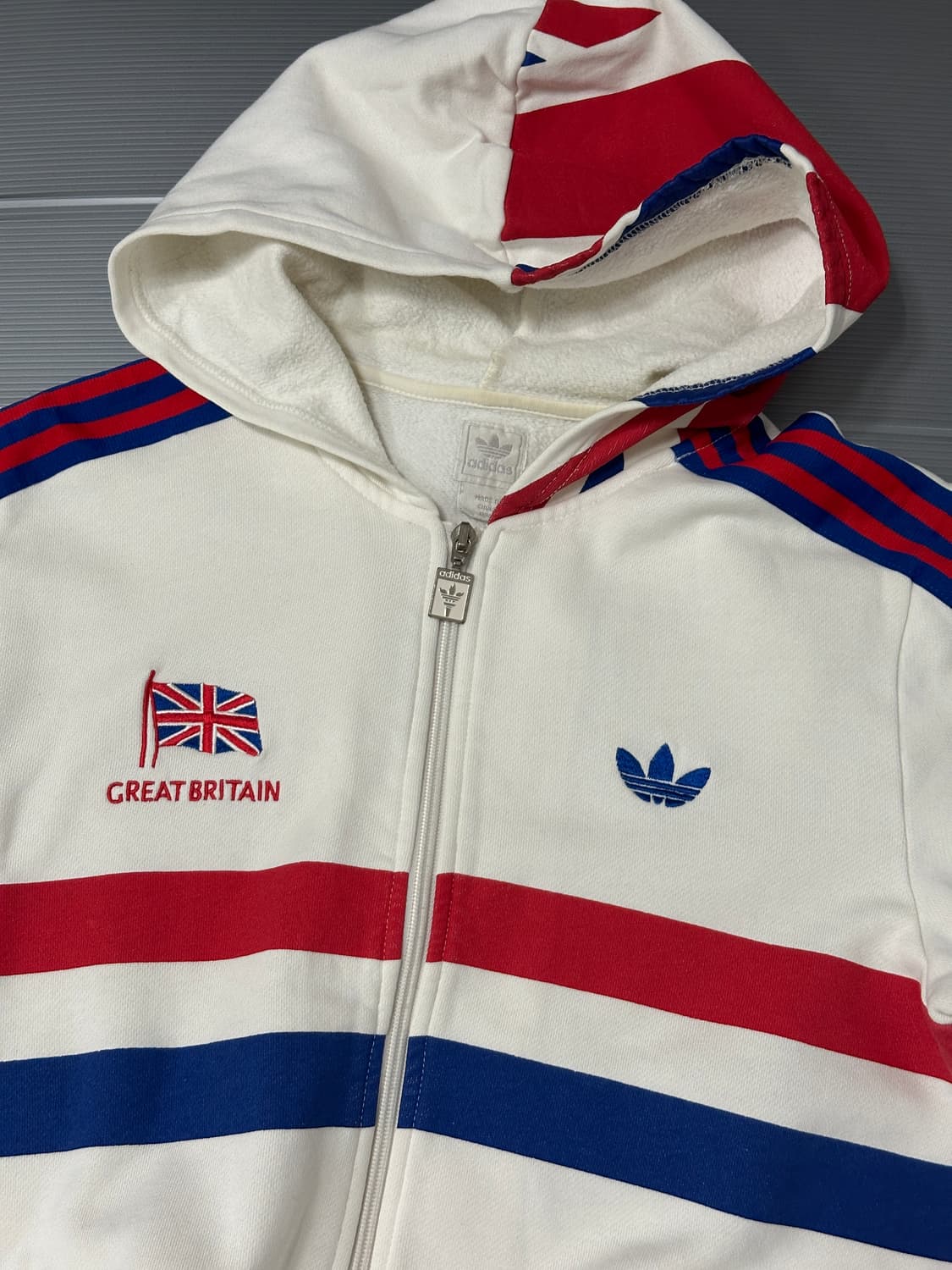 아디다스 영국 후드집업 화이트 95  상품이미지2