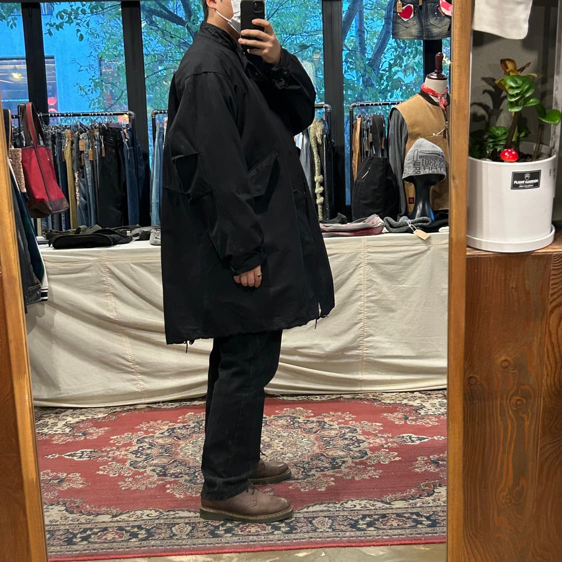 L) 라퍼지스토어 블랙 M65 피쉬테일 파카 내피포함 상품이미지9