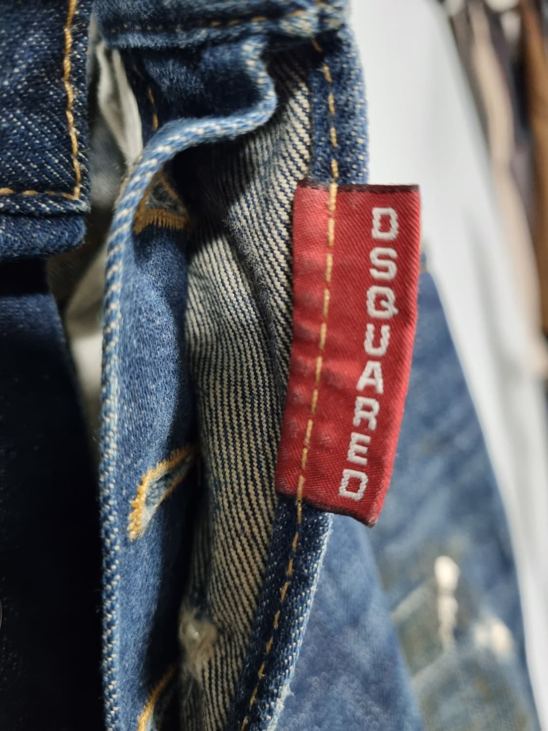 디스퀘어드2 워시드 덧뎀 청바지 (30-32인치) 상품이미지5