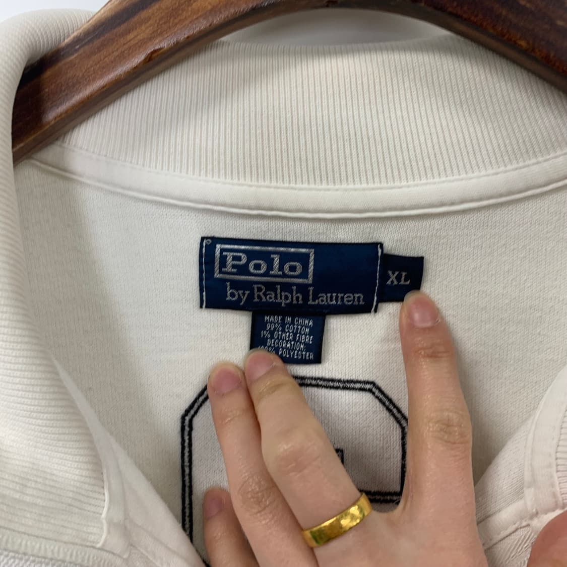 폴로 랄프로렌 빅포니 스위스 화이트 넘버링 져지 상품이미지8