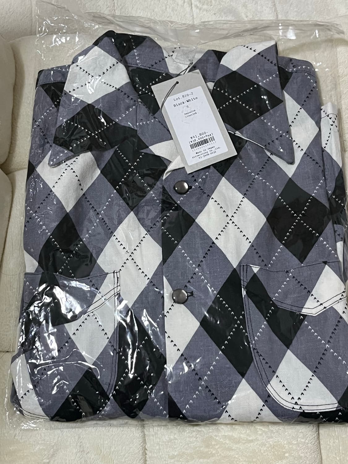 [S] 어트랙션즈 웨어마스터즈 Argyle L/S Shirt 상품이미지5