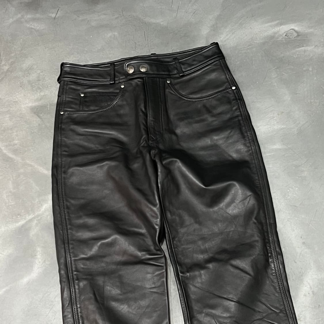  할리데이비슨 레더 바이커 팬츠 y15281 상품이미지3