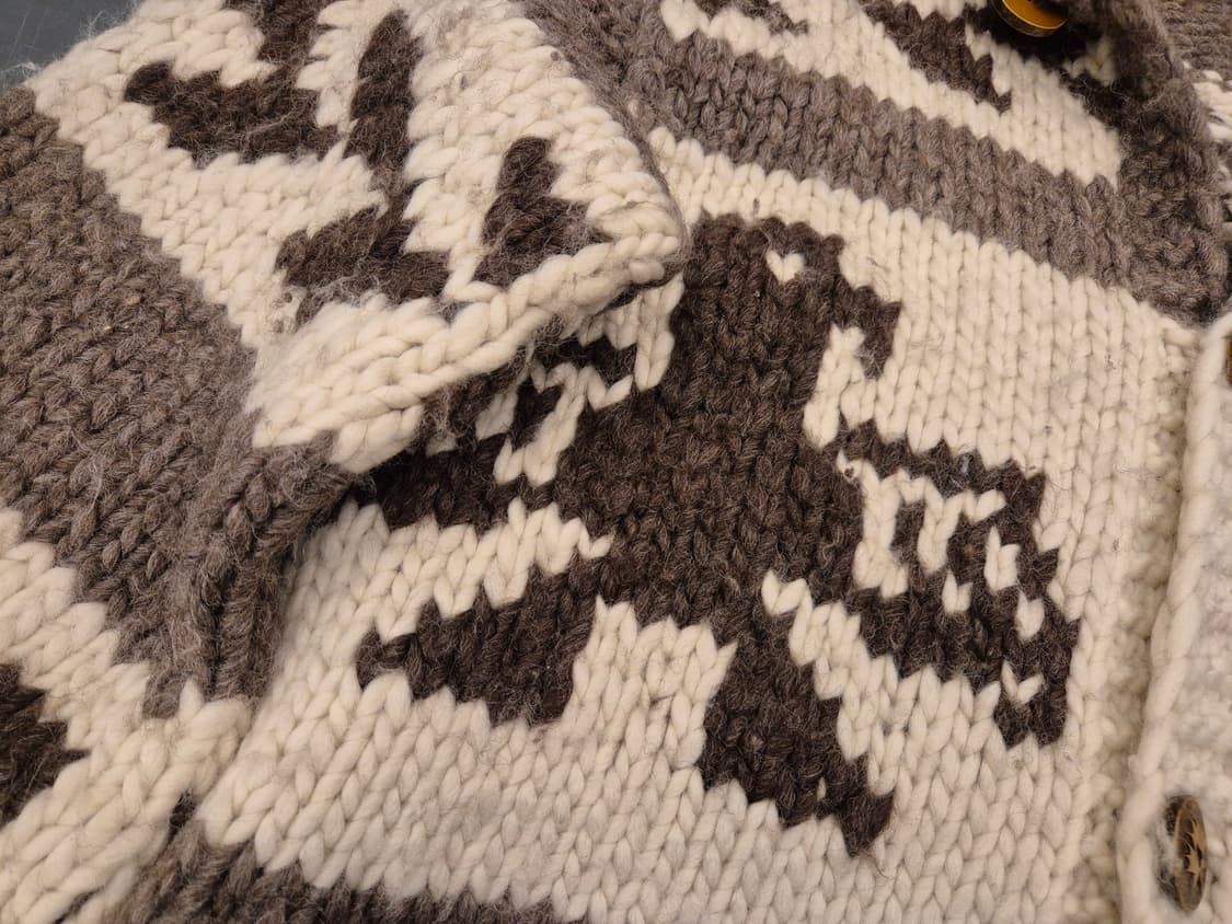 90s KANATA 헤비울 코위찬 후드  상품이미지5