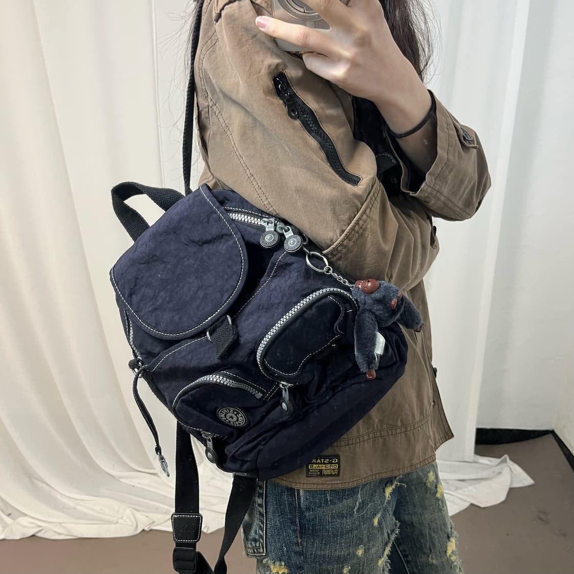 Kipling Navy Backpack 상품이미지3