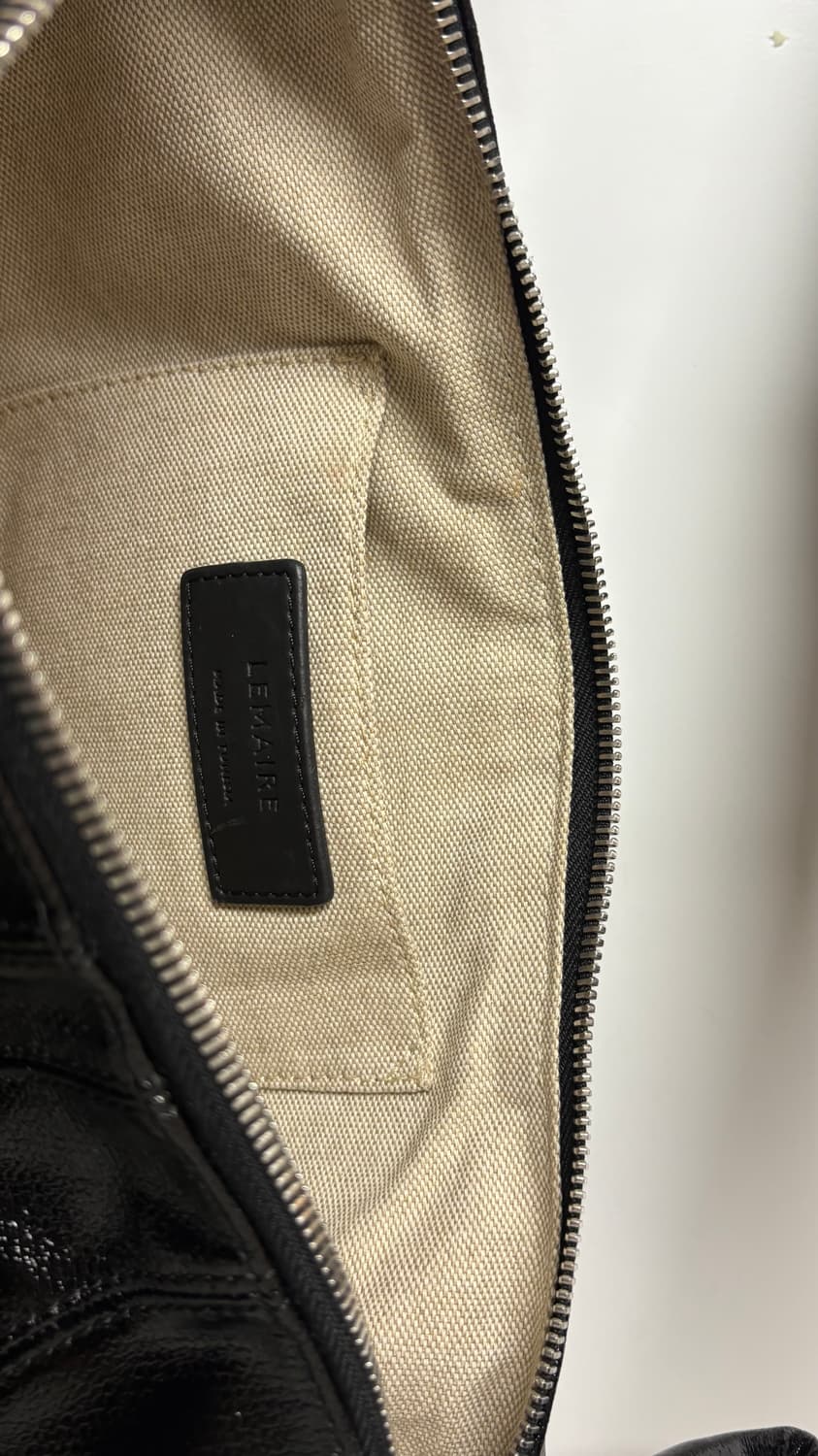 르메르 코티드 코튼 크로와상 블랙 스몰 상품이미지3