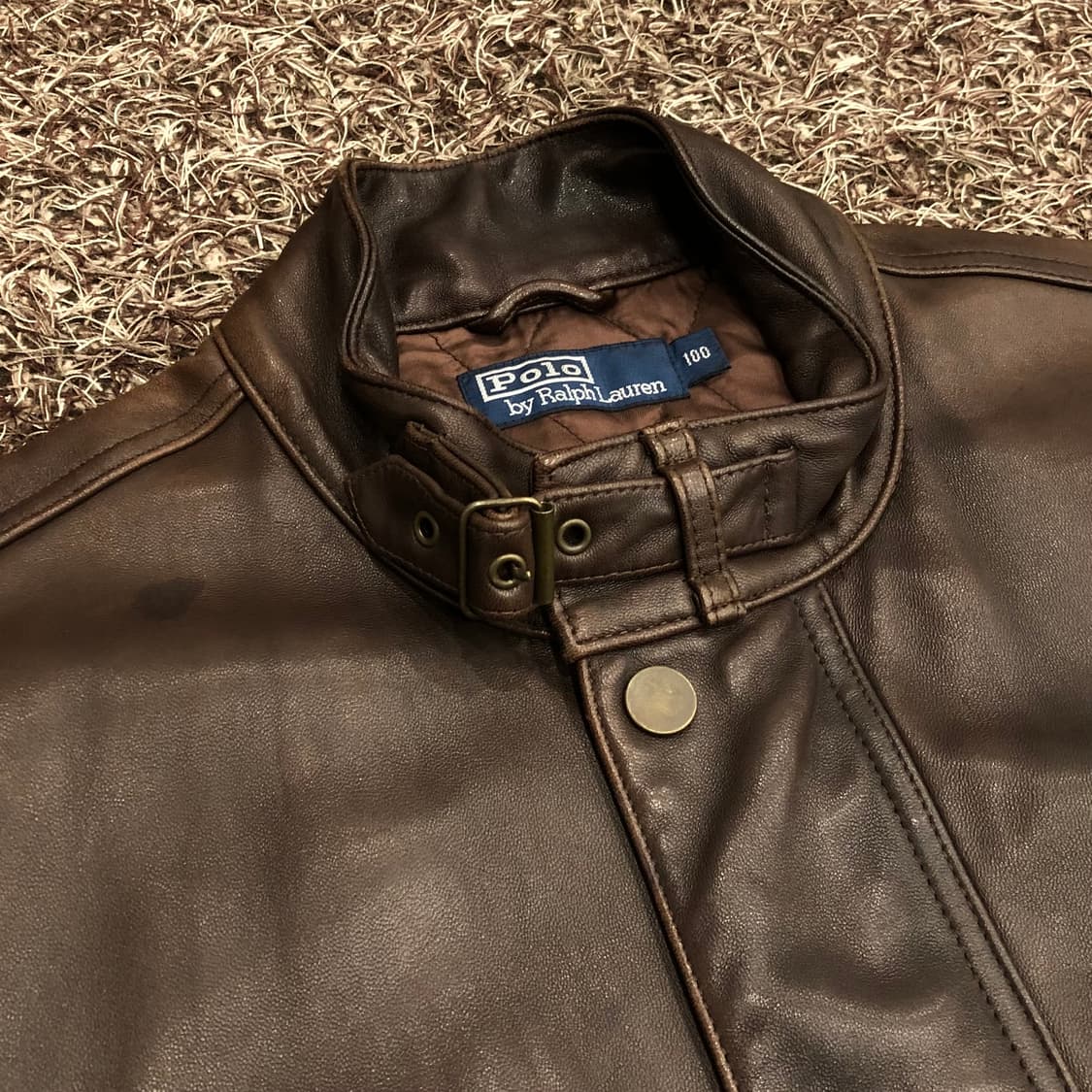 폴로 랄프로렌 양가죽 해링턴 퀄팅 램스킨 레더 자켓 상품이미지5