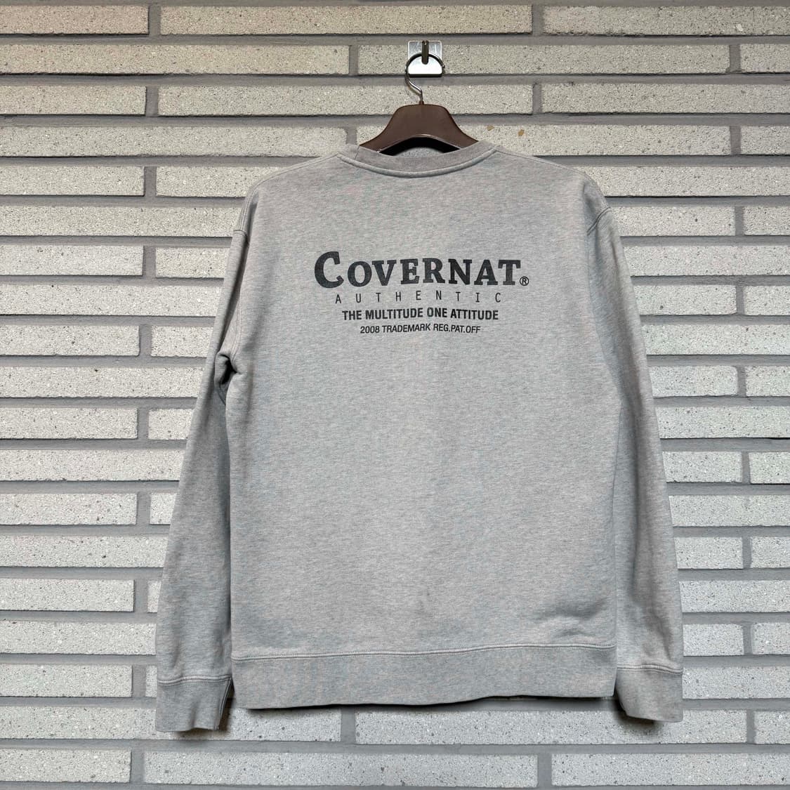 커버낫 슬림핏 그레이 컬러 맨투맨  상품이미지2