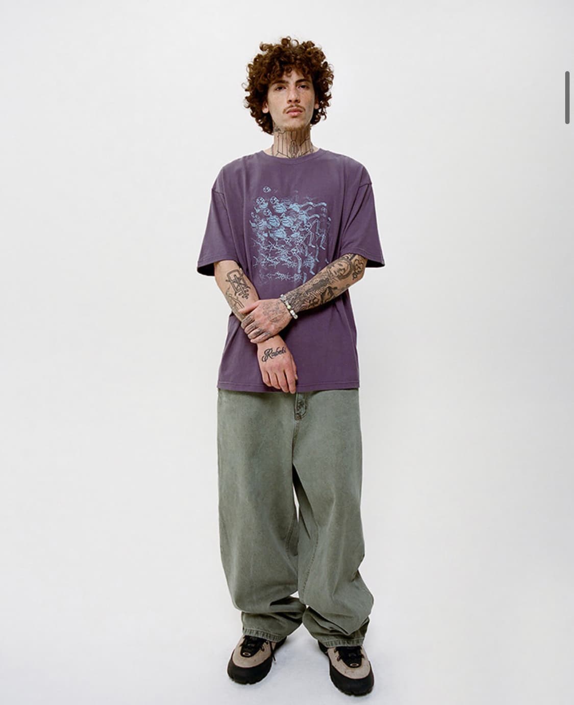 위캔더스 DRAGGY WORK PANTS (OLIVE) L 사이즈 상품이미지1