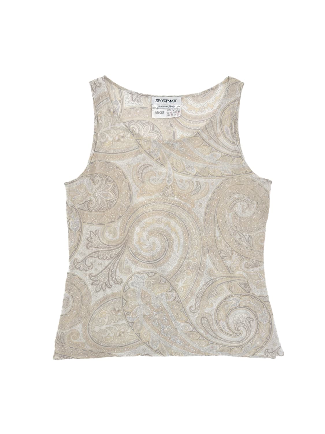 Sportmax Paisley Sheer Tank Top/ 42 상품이미지1
