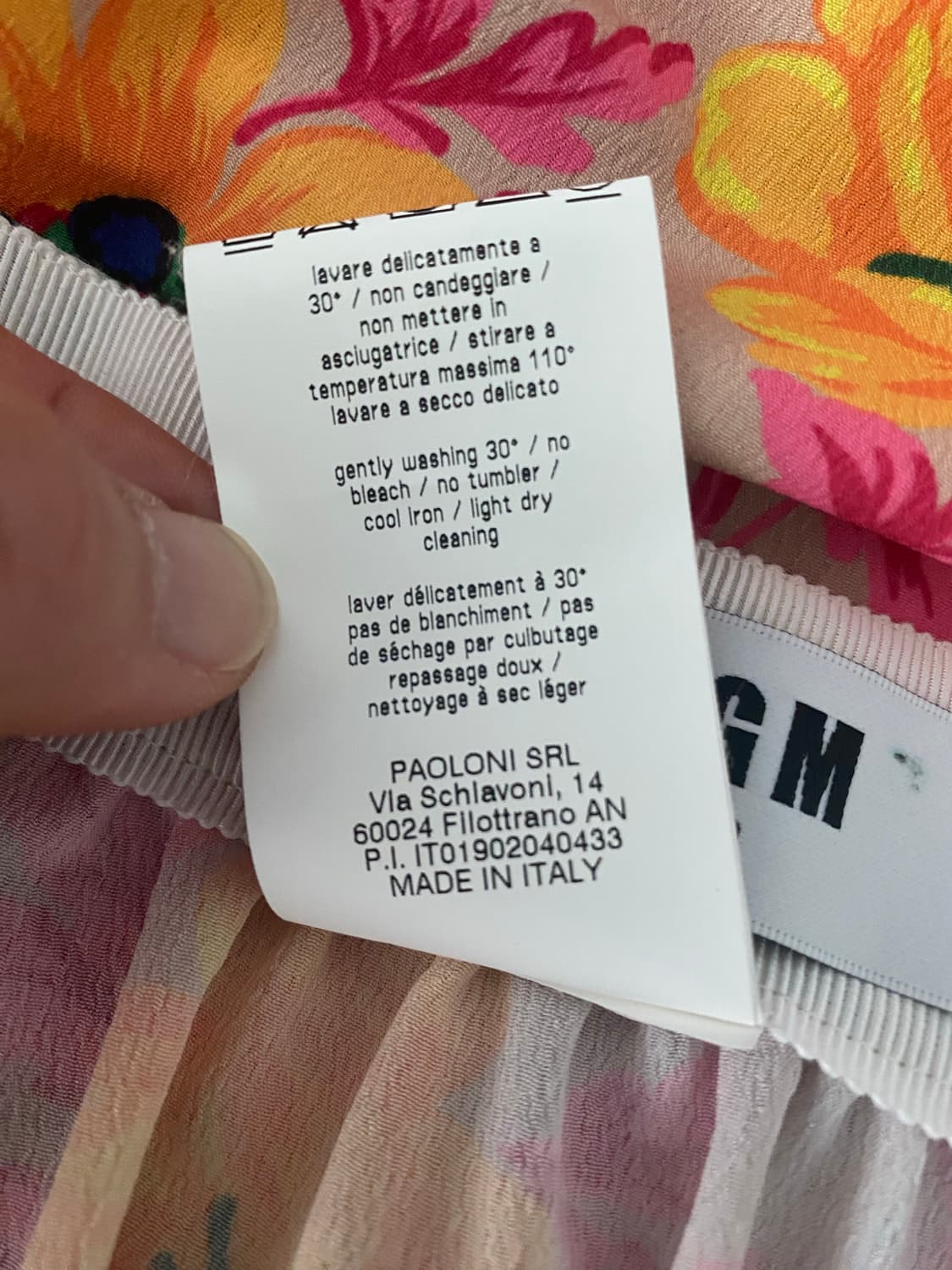 MSGM 플라워패턴 스커트(40) 상품이미지10
