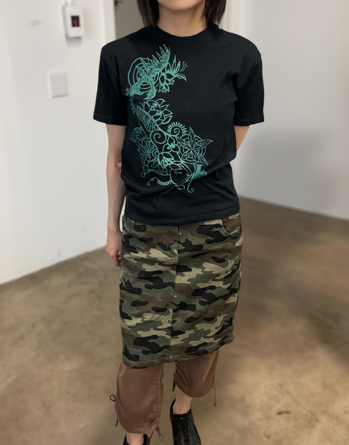 Camo mini skirt 상품이미지3